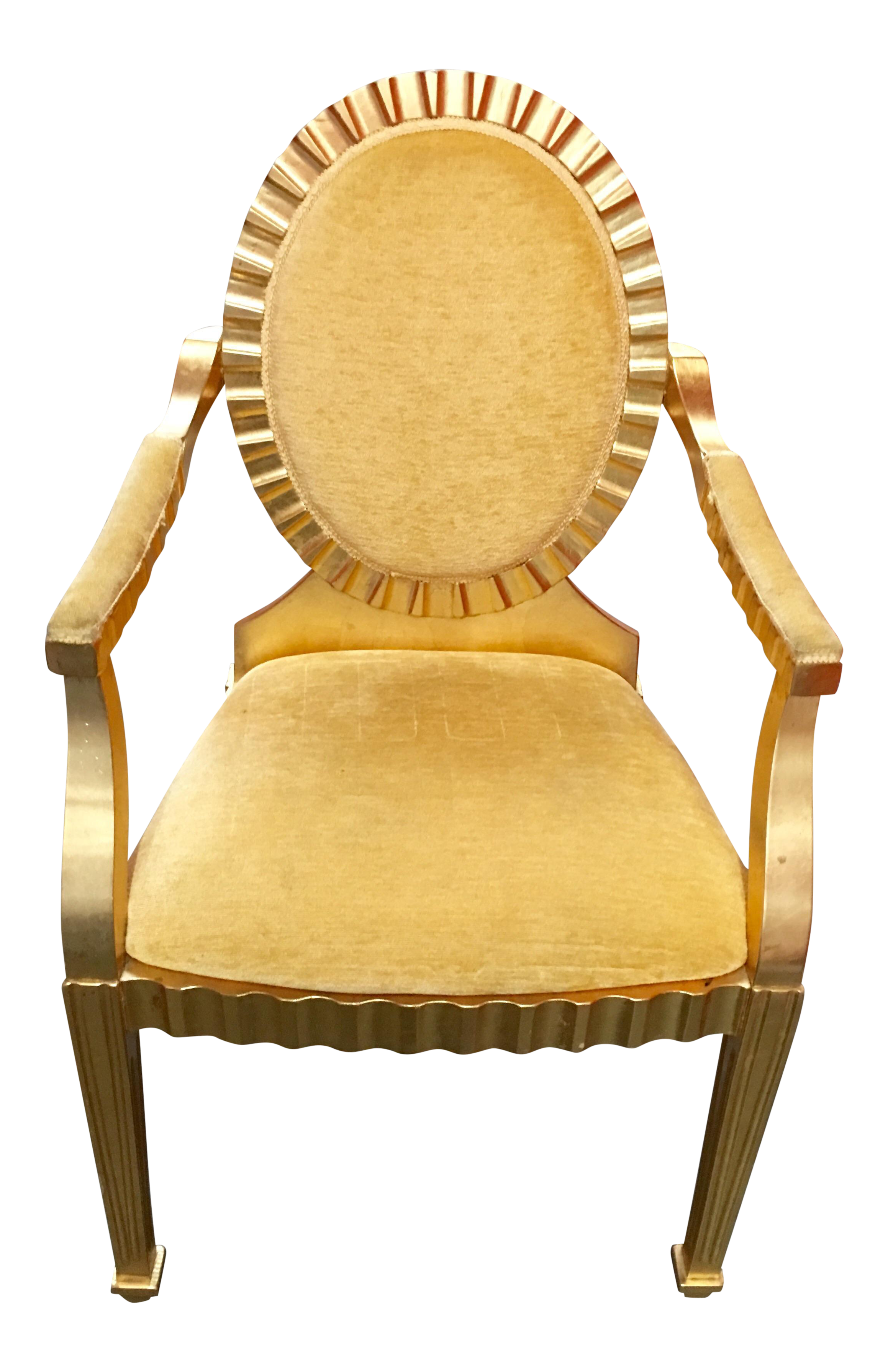 Gold Leaf Chair Chairish