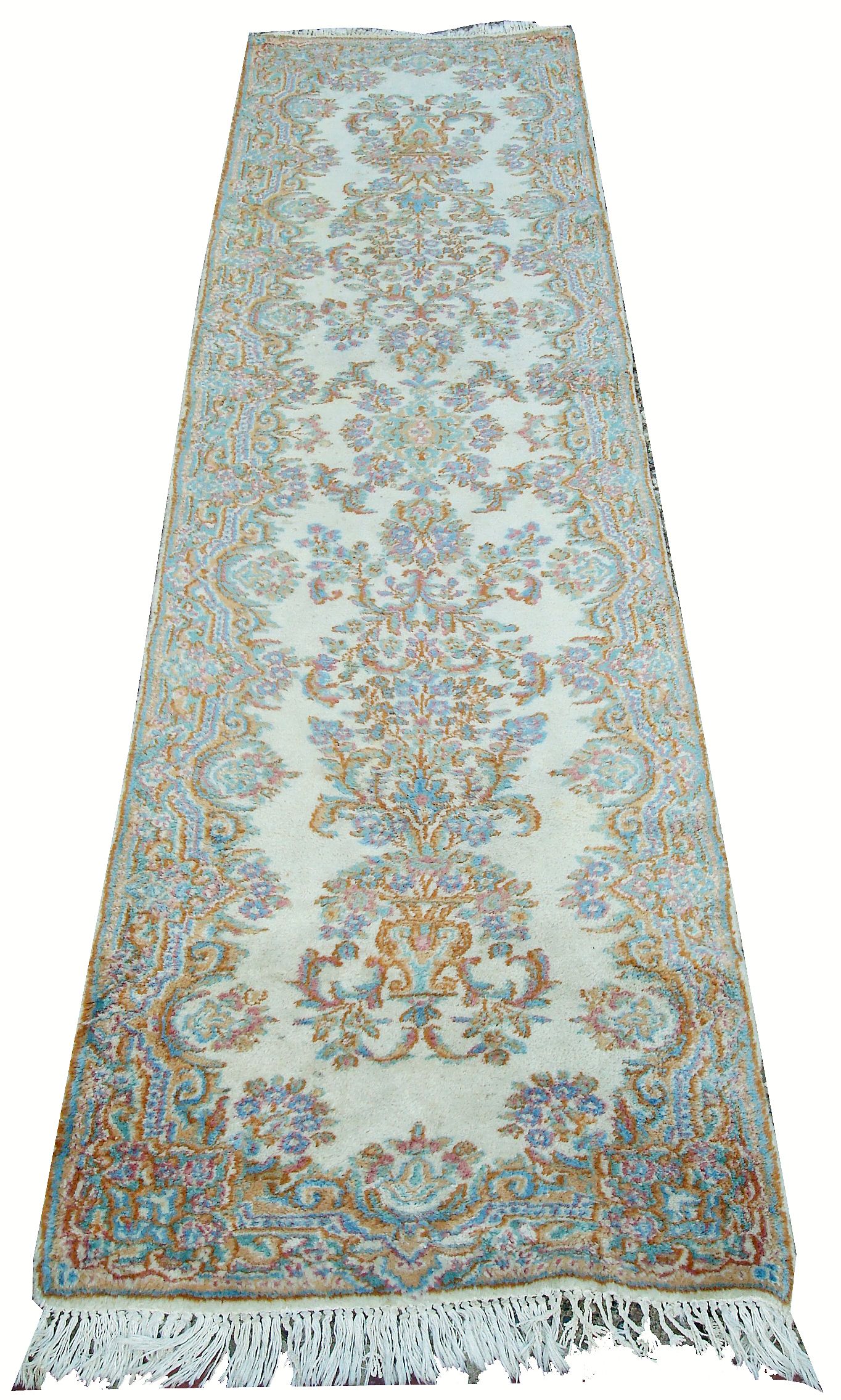 Handmade French Wool Runner Rug 2'5" x 9'6" Chairish