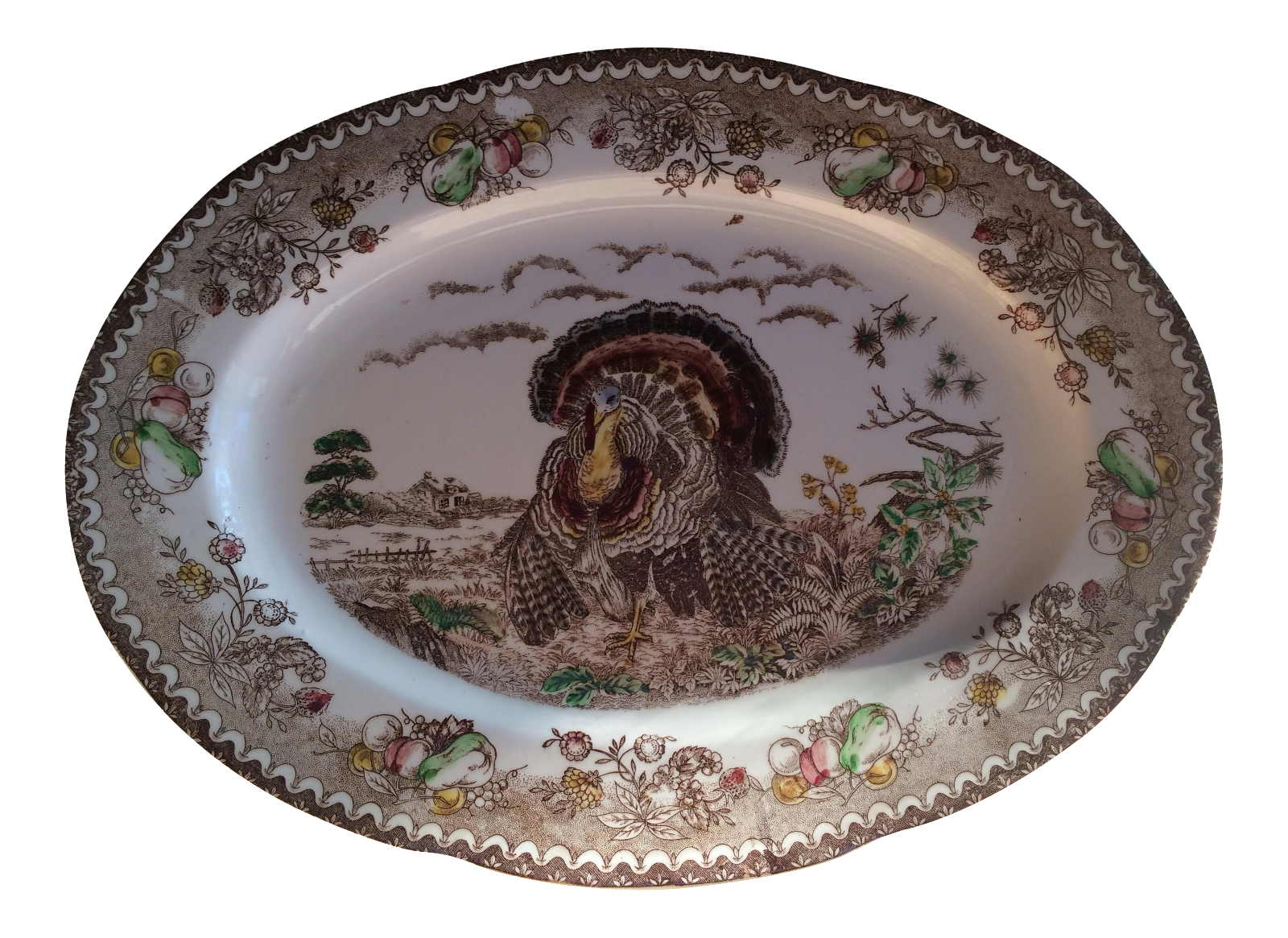 Vintage Turkey Platter Chairish