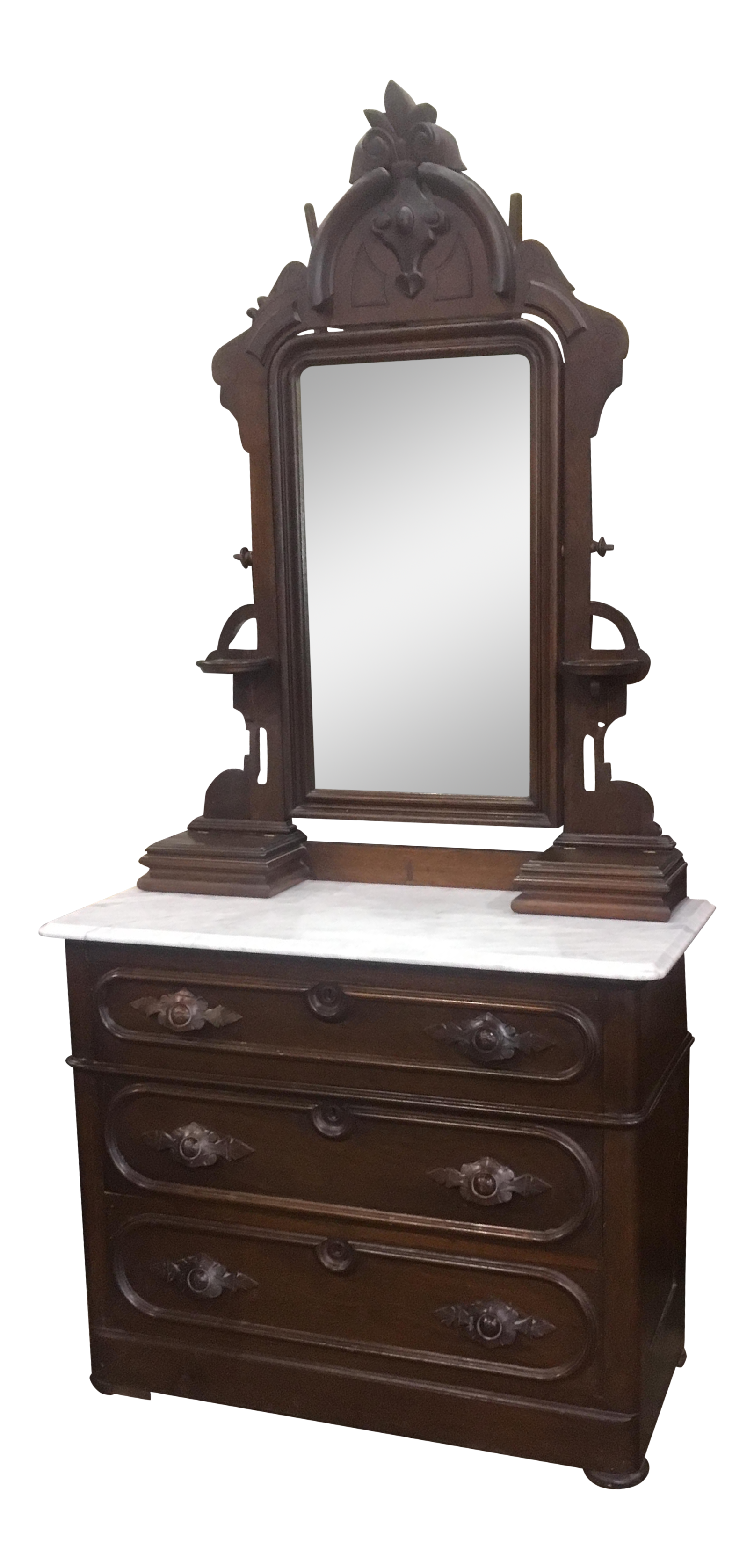 Antique Victorian Marble Top Dresser and Mirror Chairish