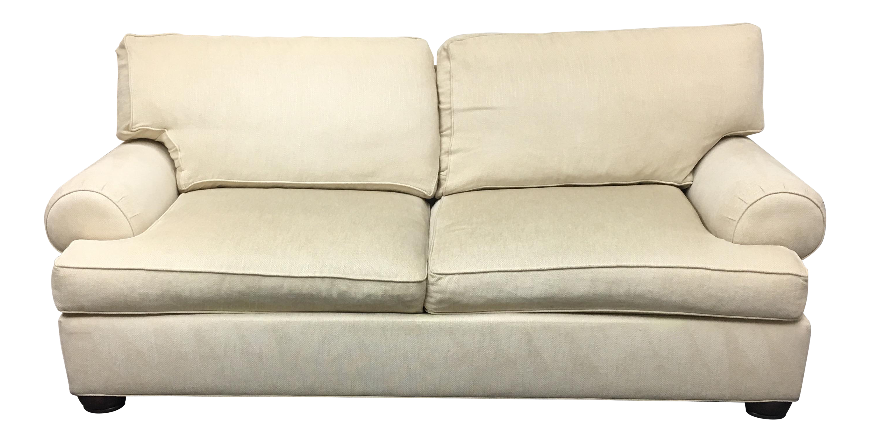 Classic Ethan Allen Ivory Sofa Chairish