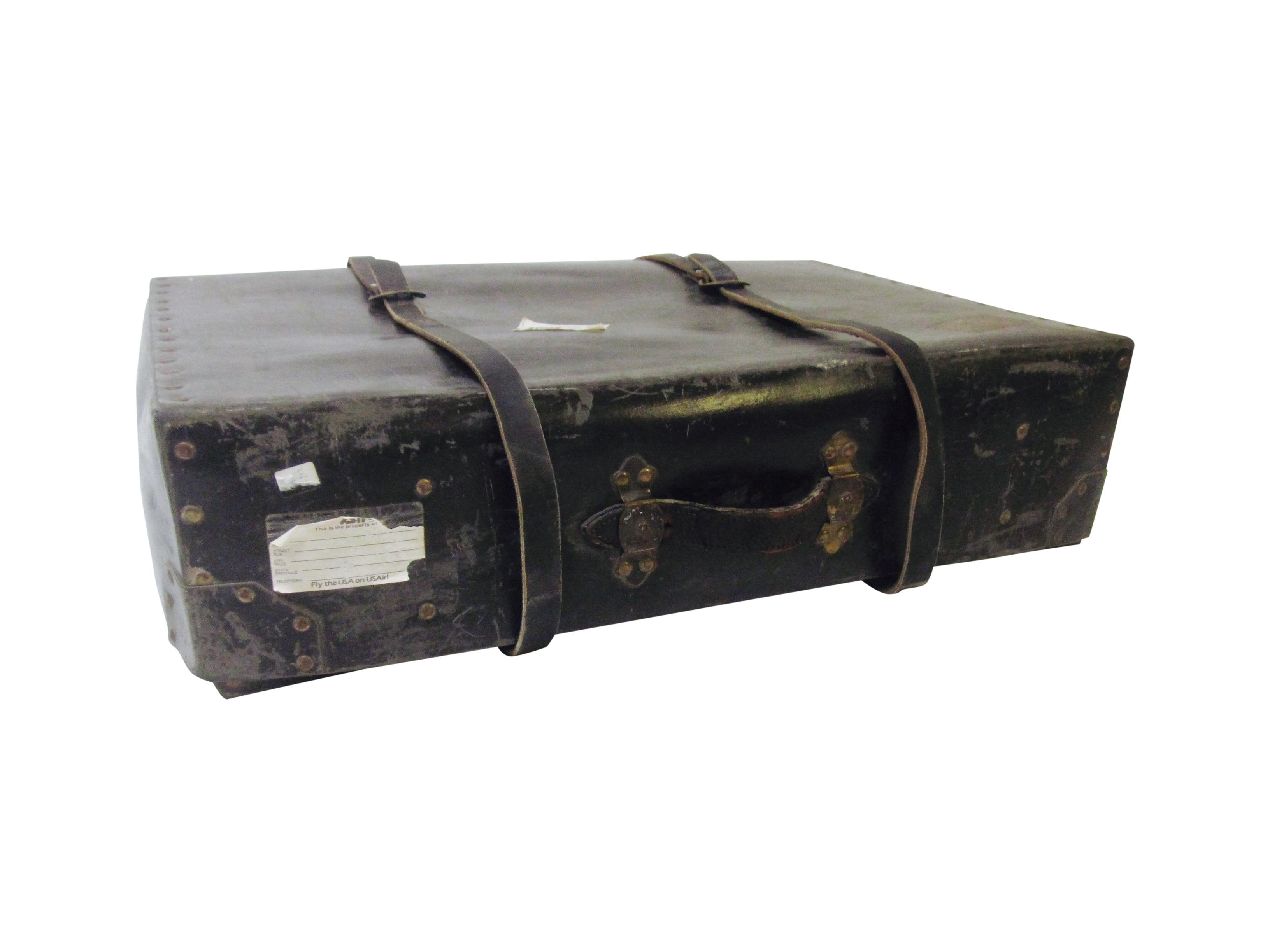 Vintage Black Travel Case Storage Trunk Chairish