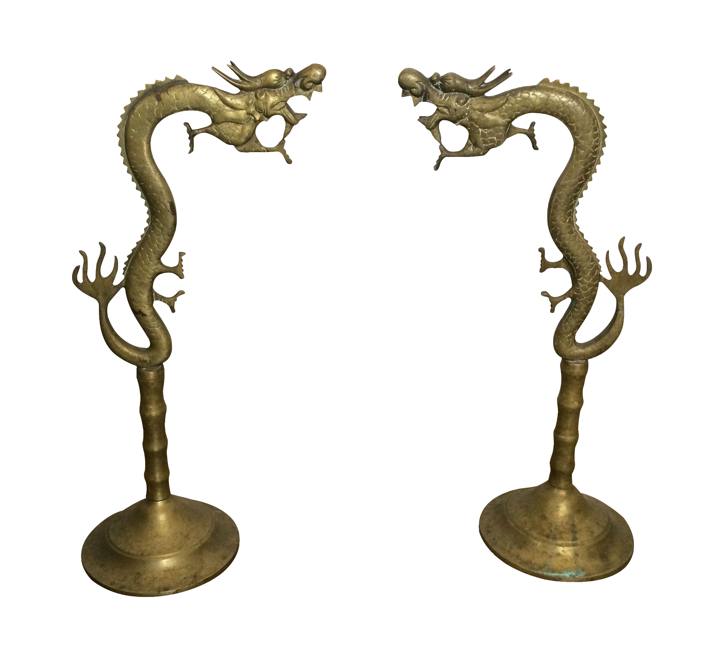 Antique Brass Incense Burner Dragons Chairish