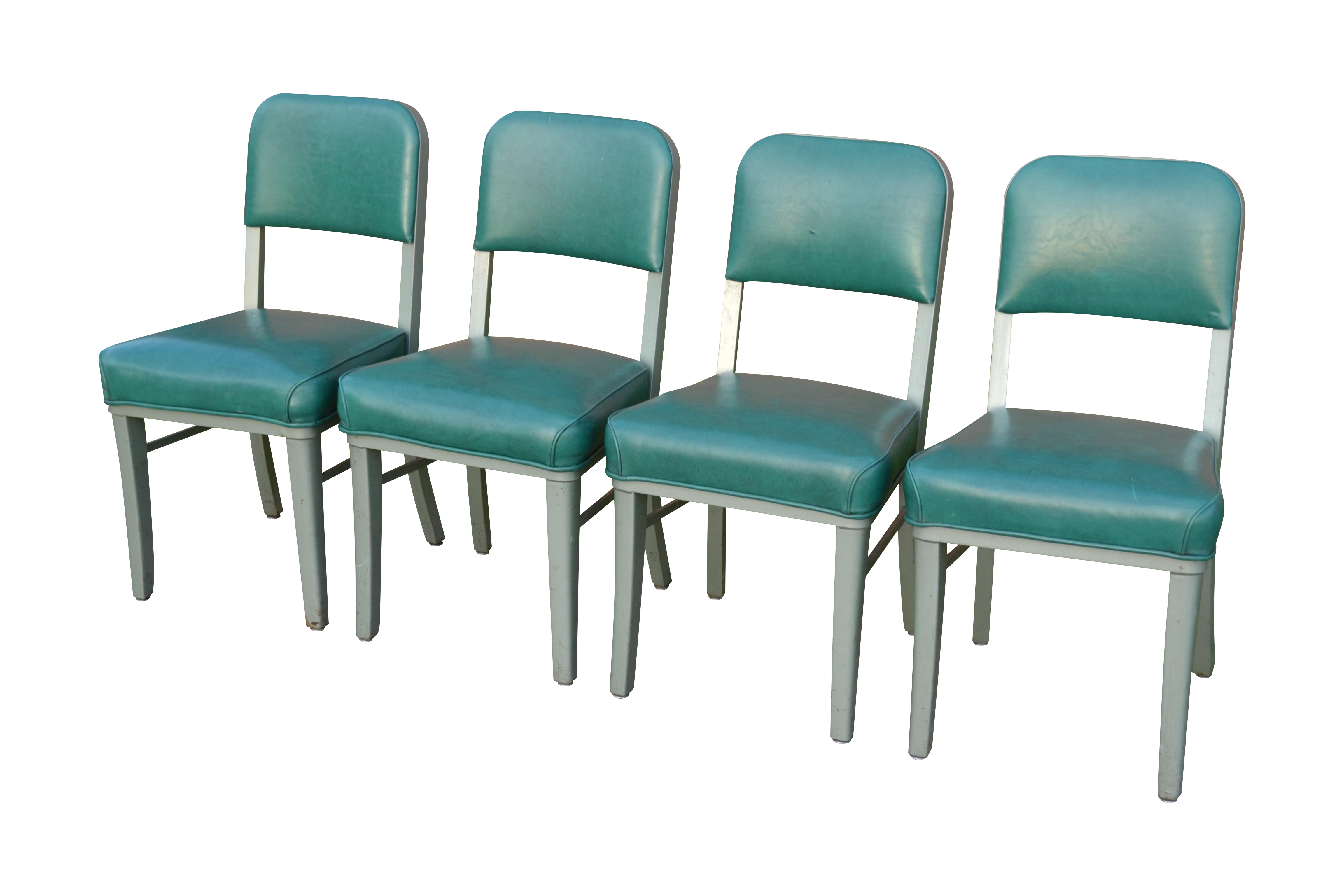 Steelcase Mid Century Office Chairs Set of 4 Chairish