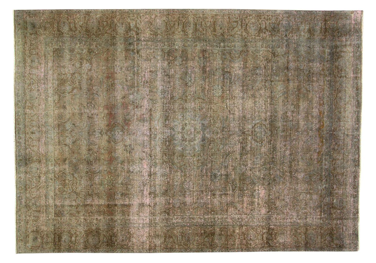 Gray Pink Overdyed Persian Rug 9' x 13' Chairish