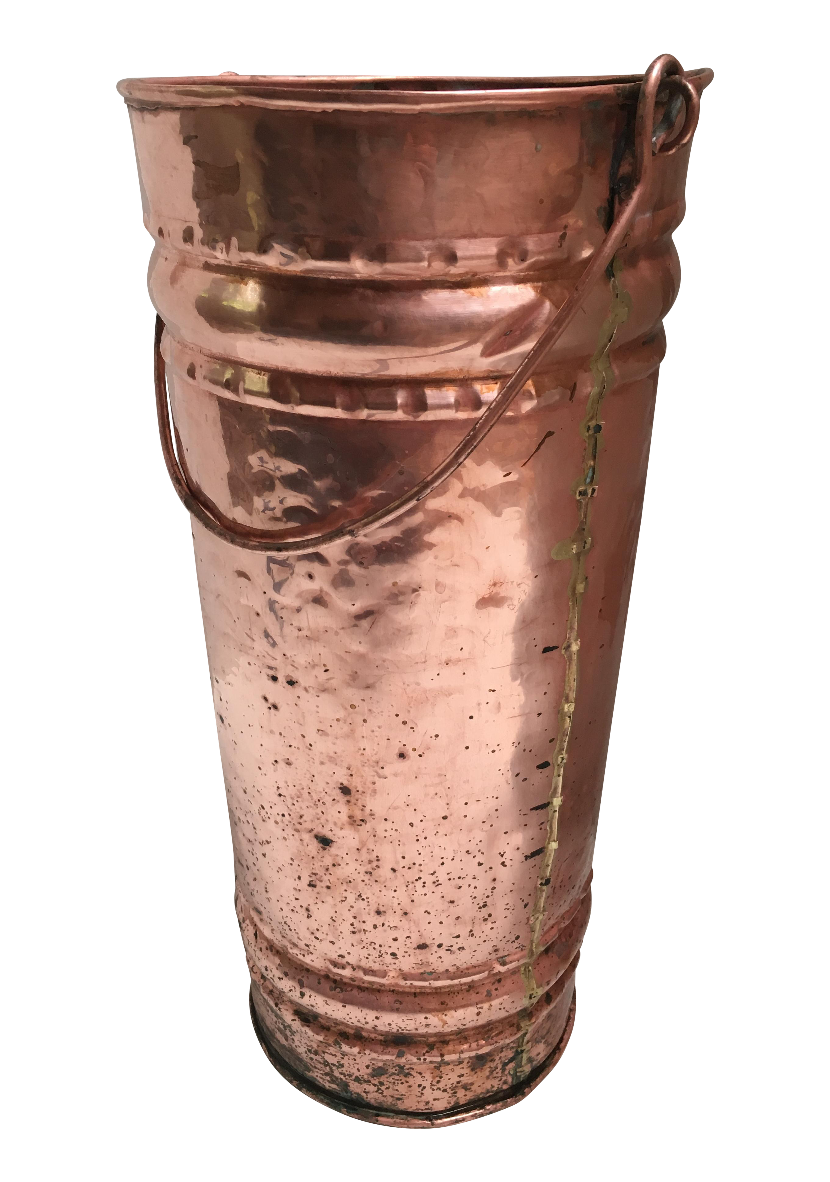 Antique Early 1900s Irish Copper Umbrella Holder Chairish