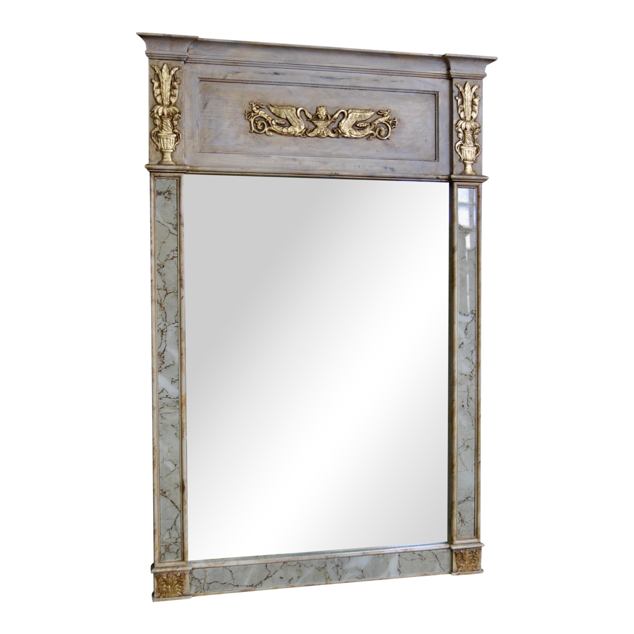 Vintage Gilt Trumeau Mirror Chairish