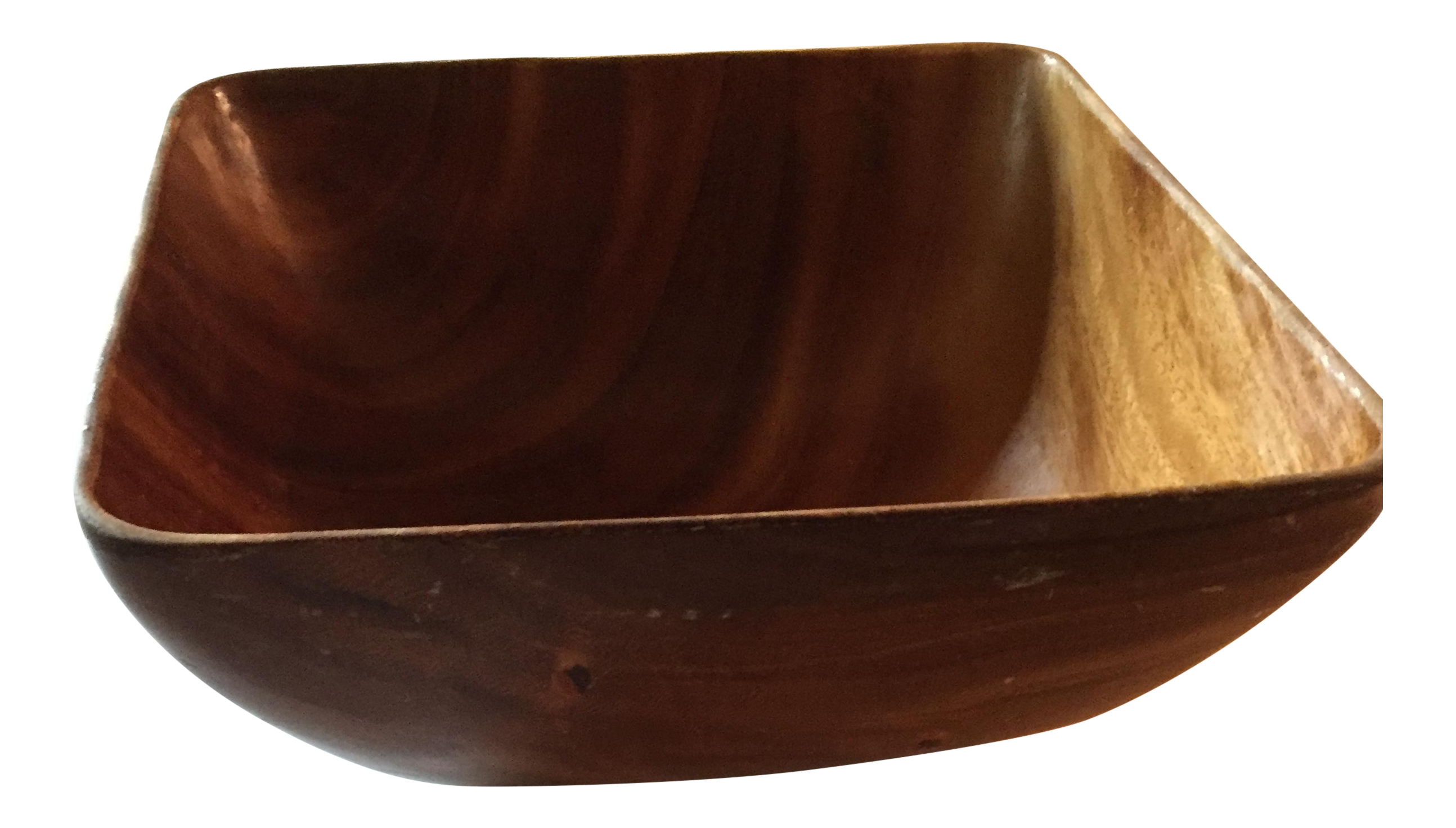 Square Acacia Wood Salad Bowl Chairish