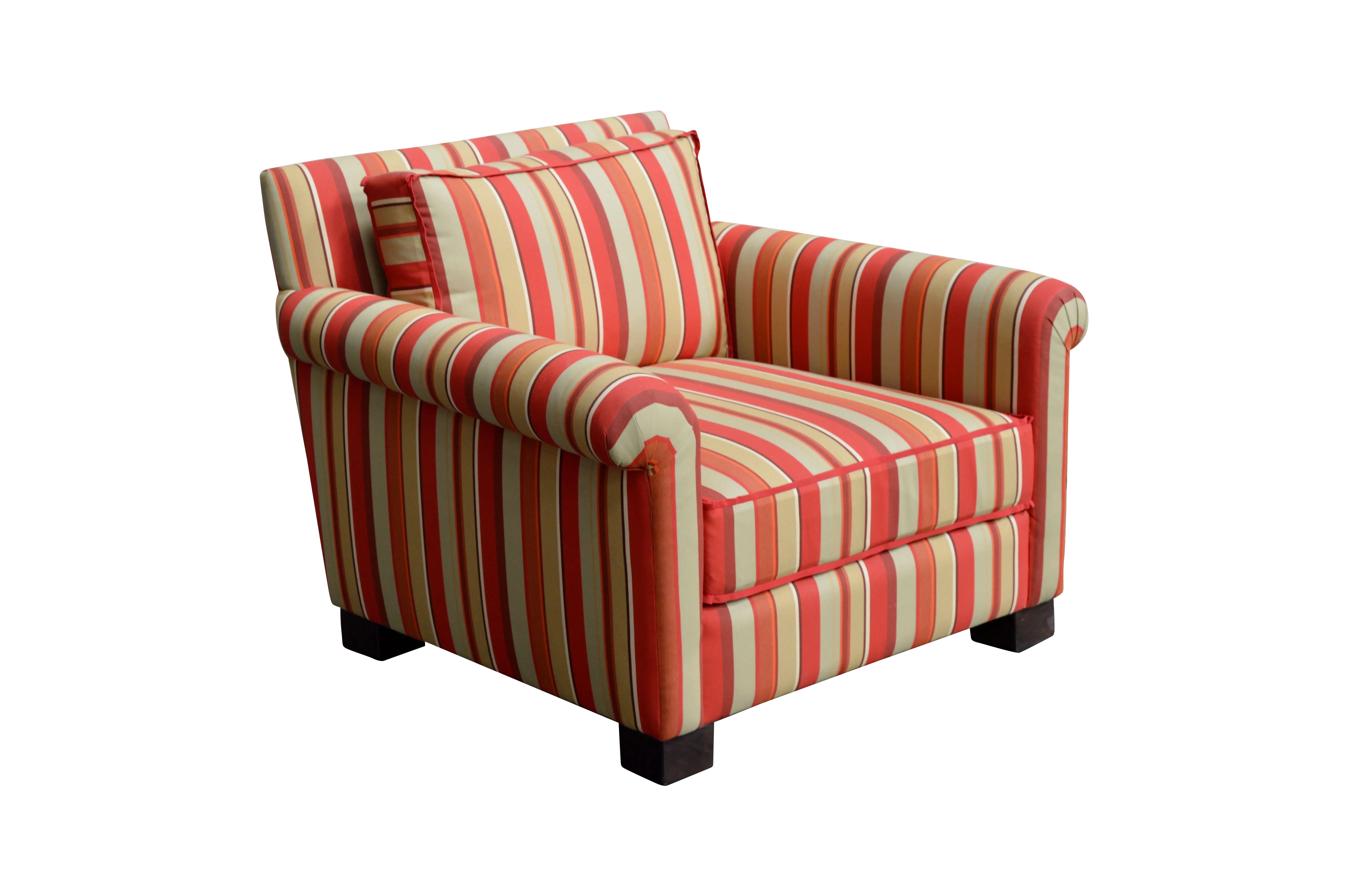 Custom Sunbrella Upholstered Club Chair Chairish