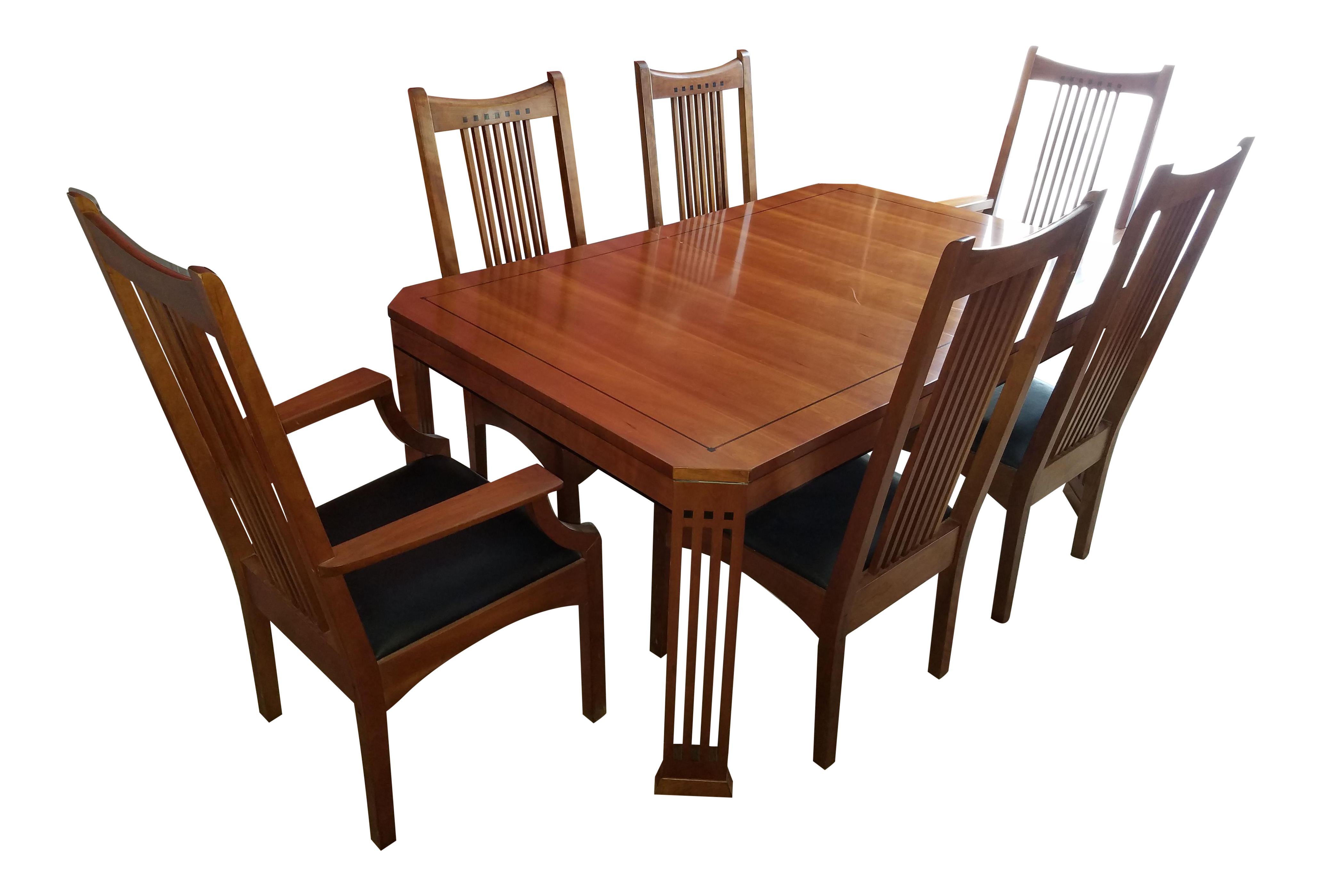 Used Stickley Furniture Favorites | Chairish - Stickley 21st Century Collection Dining Table Set With 6 Chairs