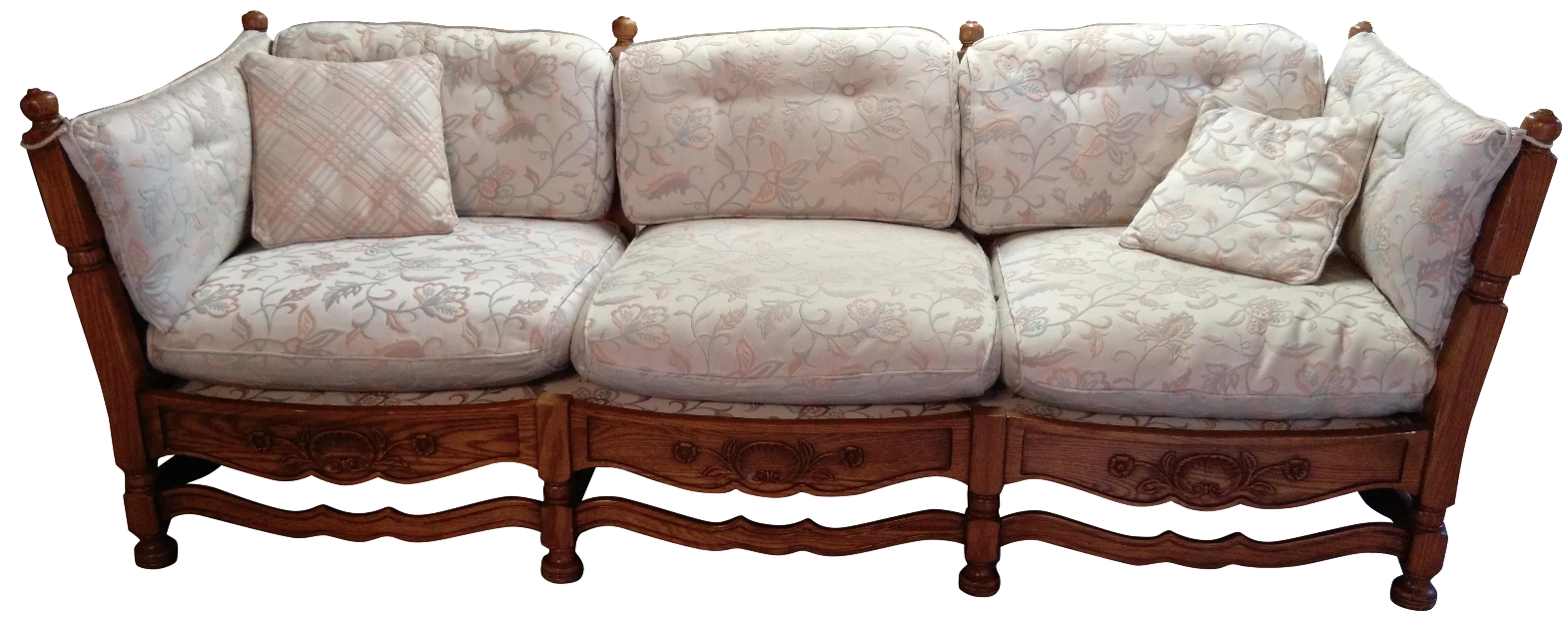 1930s Jamestown Lounge Feudal Oak Sofa Chairish