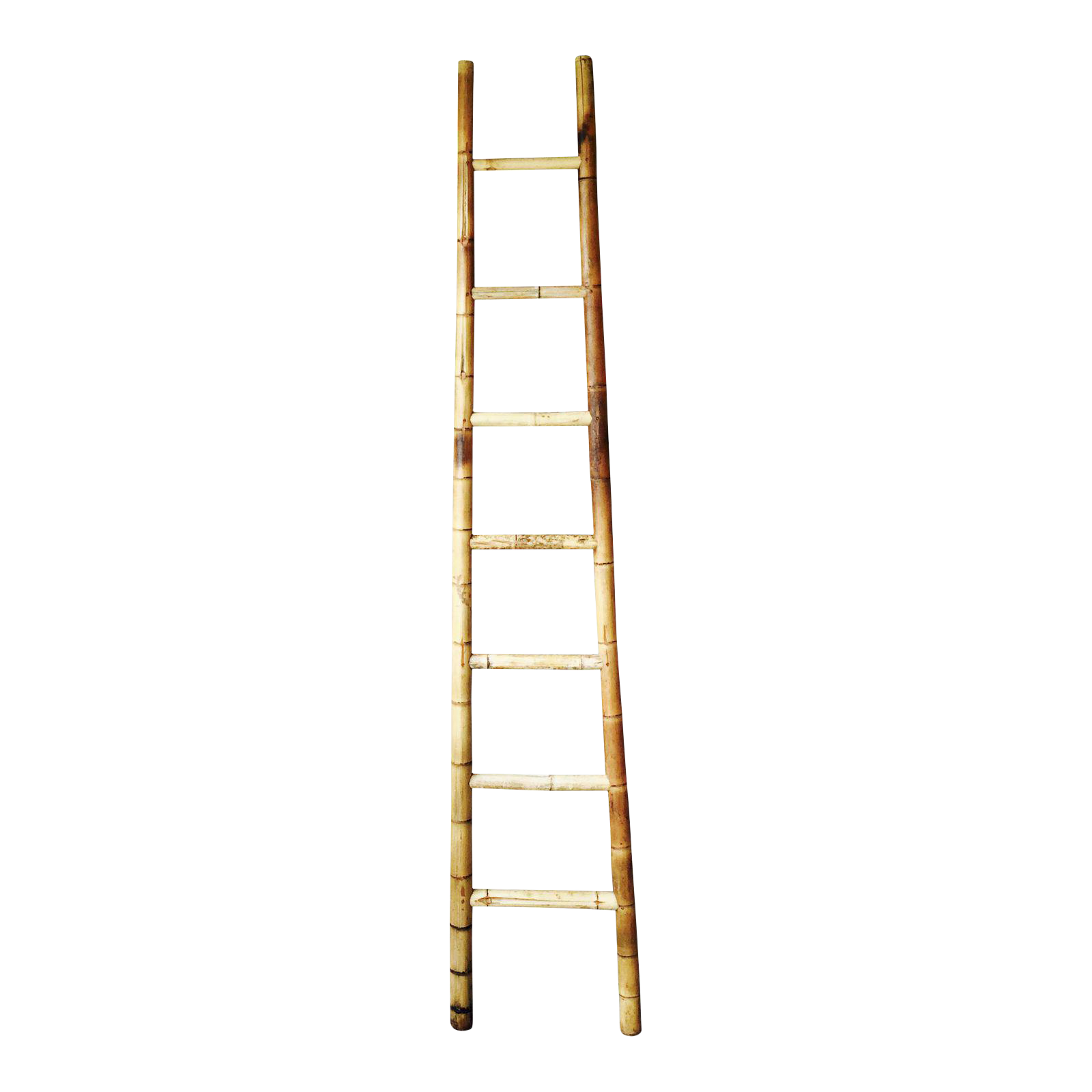 Antique Tall Bamboo Orchard Ladder Chairish