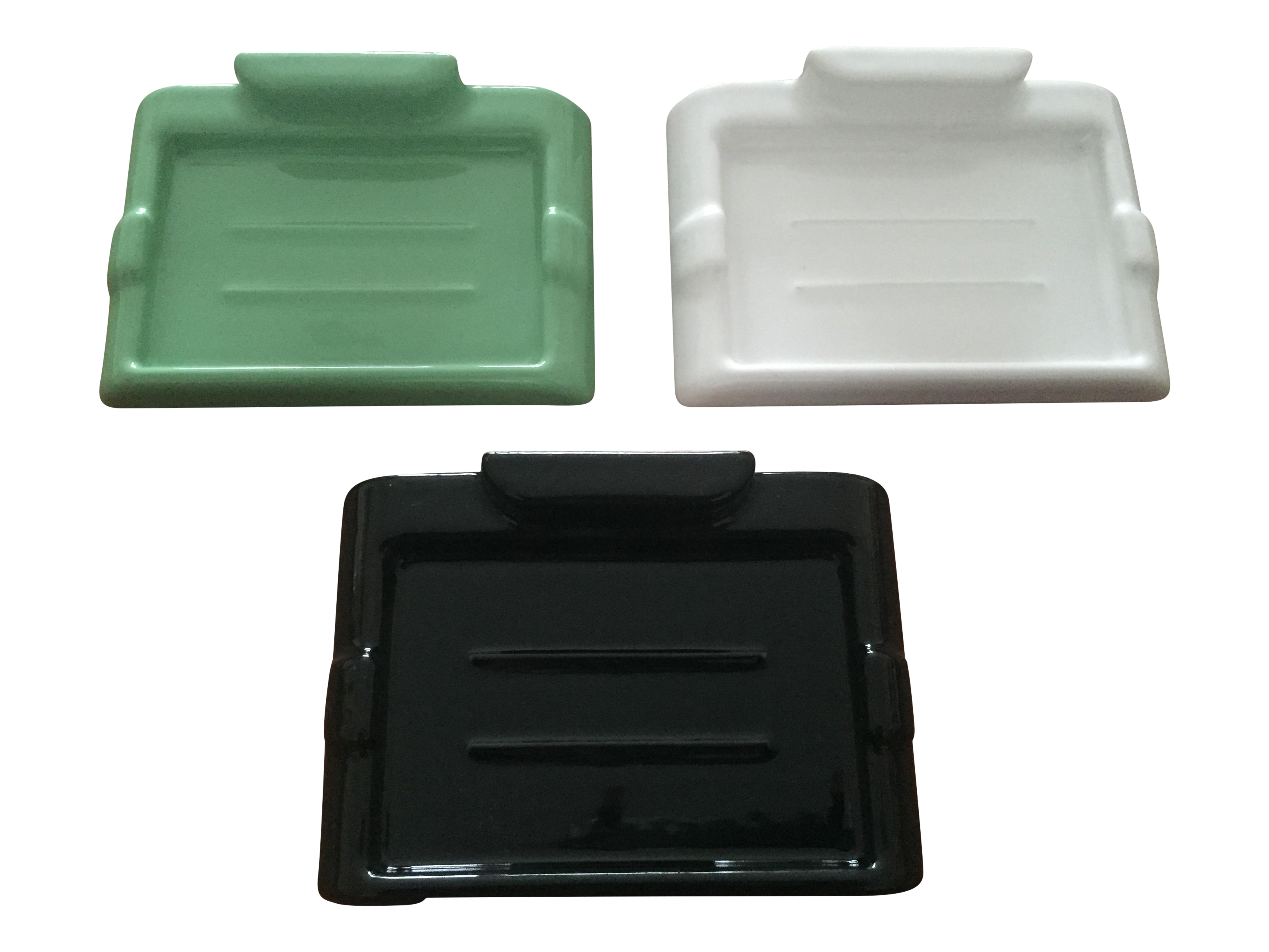 Modern Porcelain Wall Mounted Soap Dishes Set of 3 Chairish