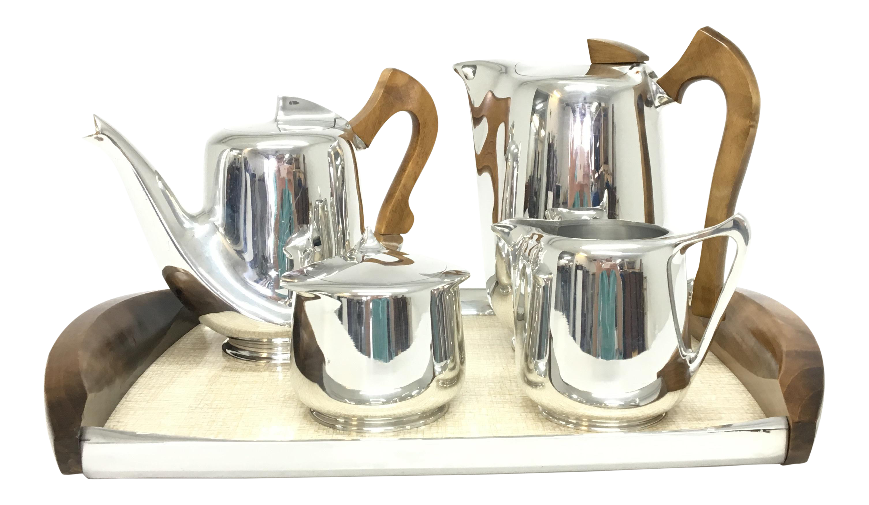 MidCentury Modern Picquot Ware Tea Set Set of 5 Chairish