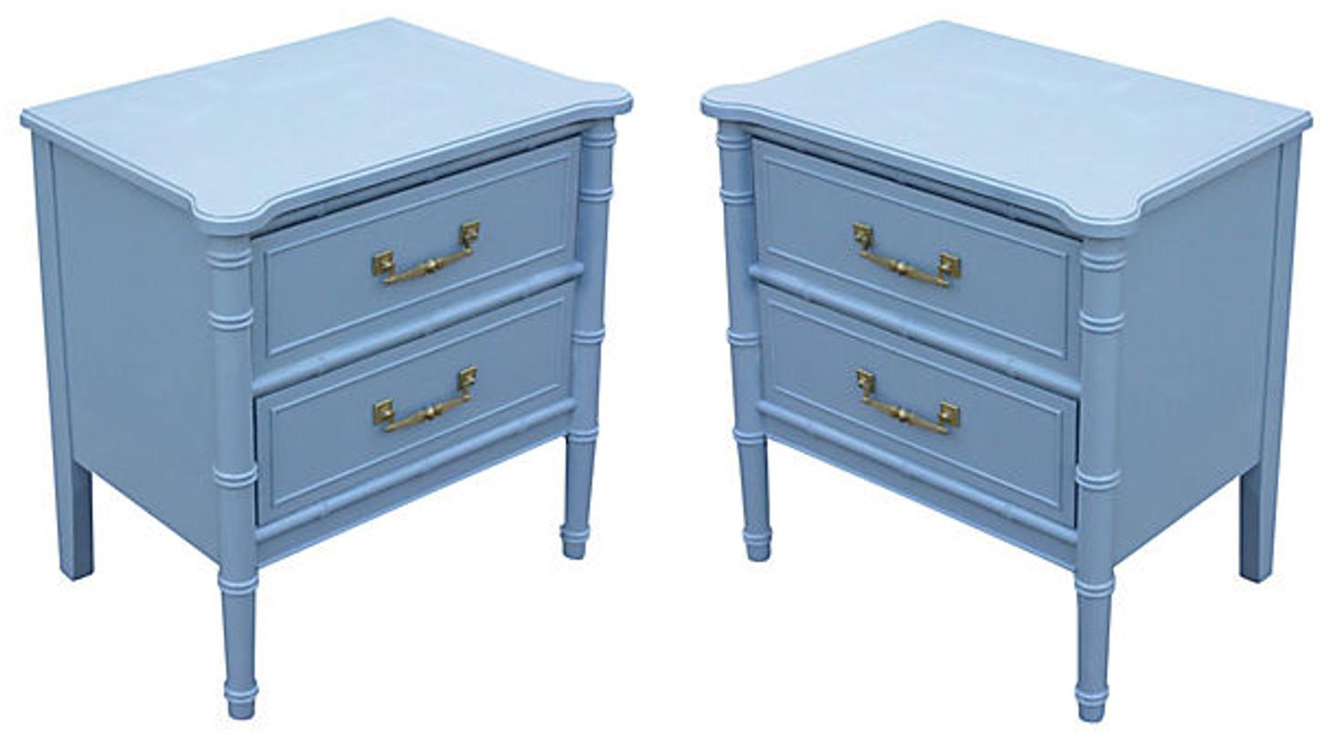 Vintage Palm Beach Style Nightstands A Pair Chairish