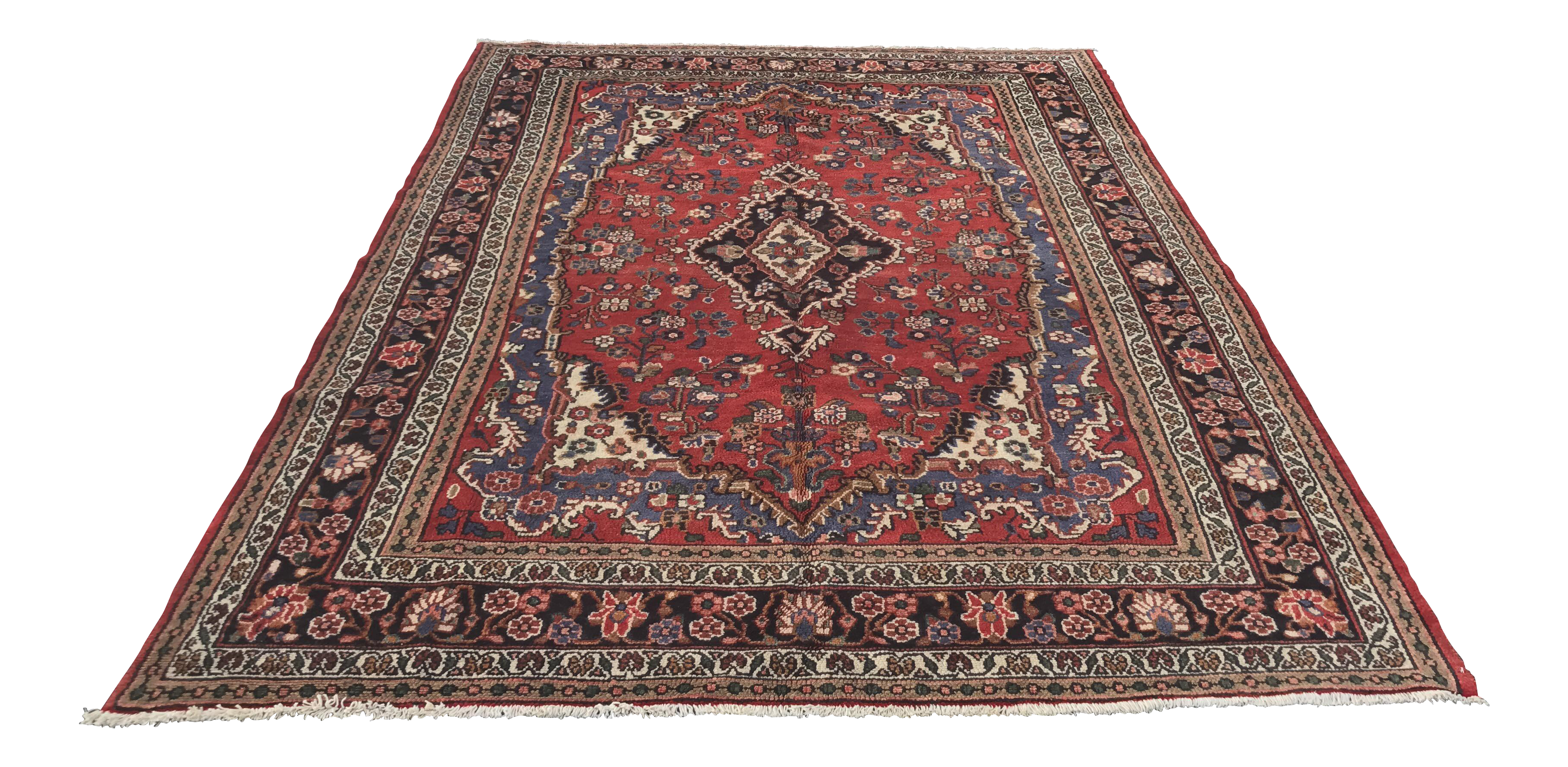 Vintage Persian Hamadan Rug 7' x 10'6" Chairish