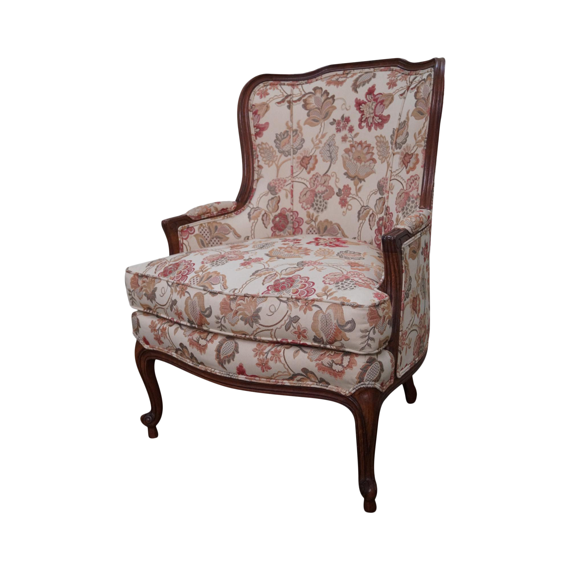 Ethan Allen French Louis XV Style Bergere Chair Chairish