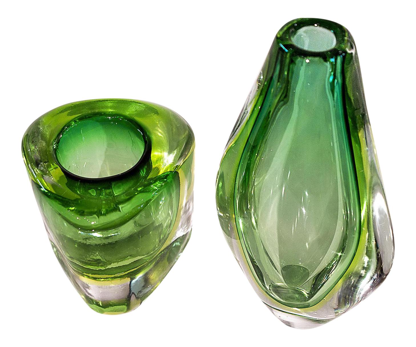 Lime Green Murano Glass Vase Chairish