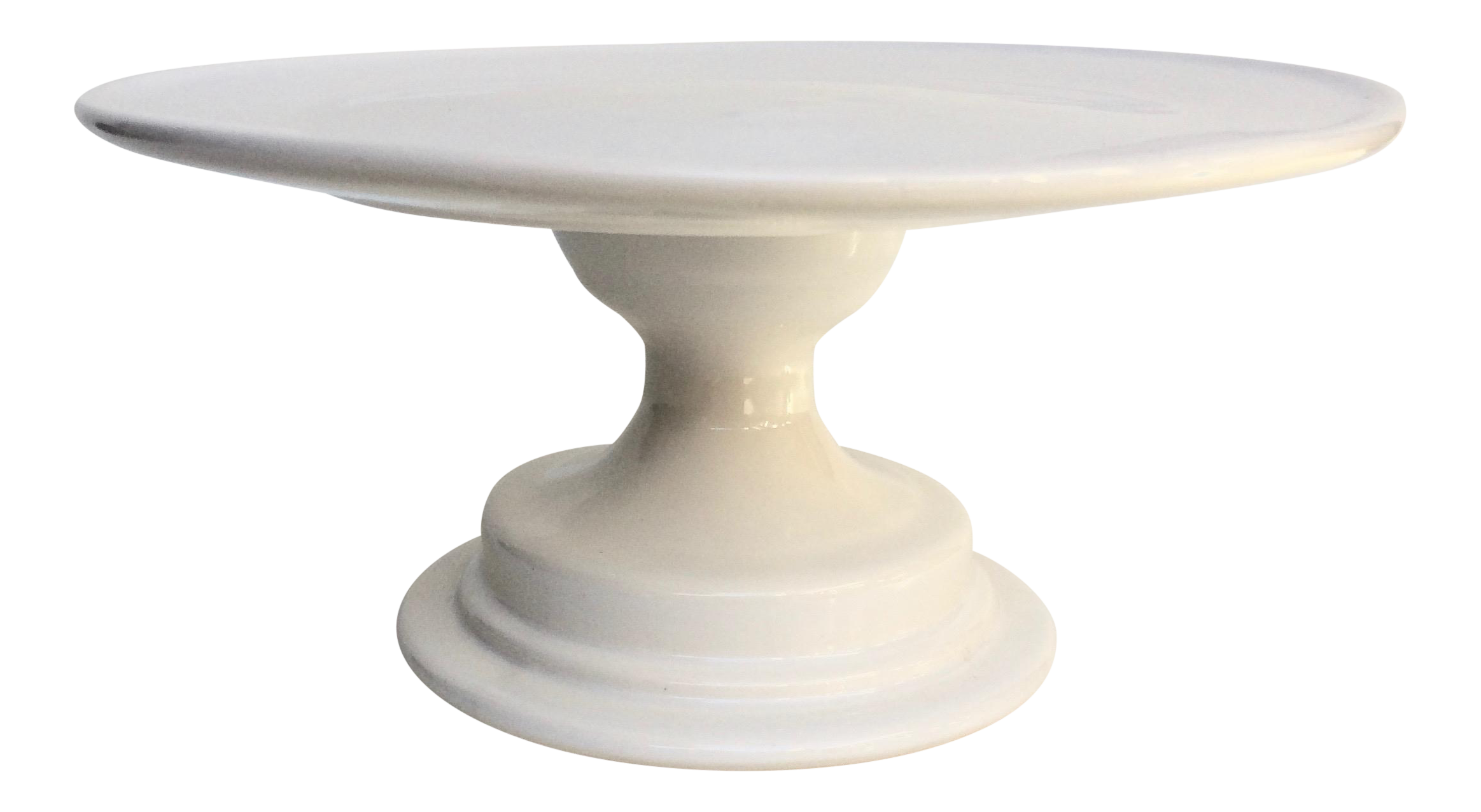 HandThrown White Cake Stand Chairish