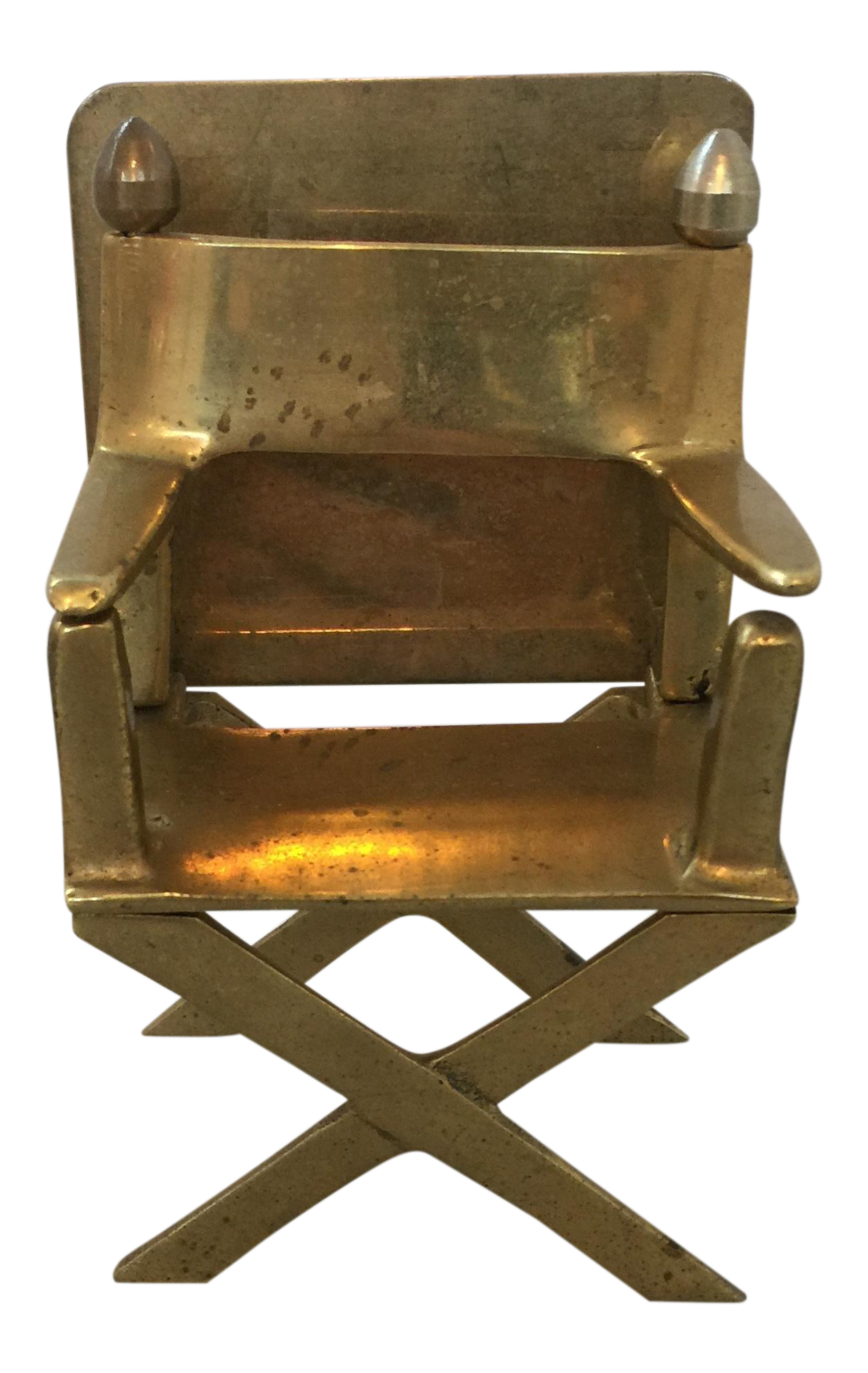 Solid Brass Miniature Director's Chair Chairish