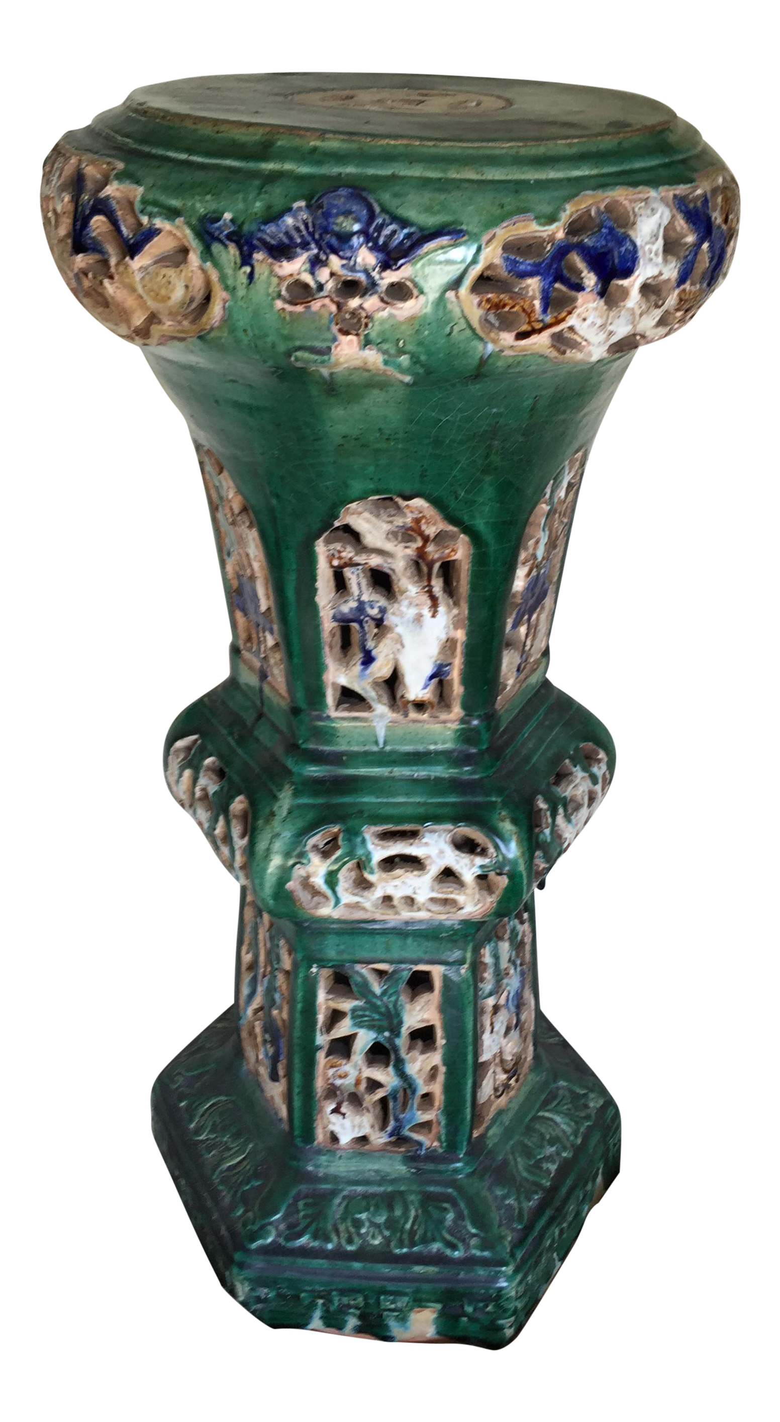 Antique Chinese Pedestal Jardiniere Stand Chairish