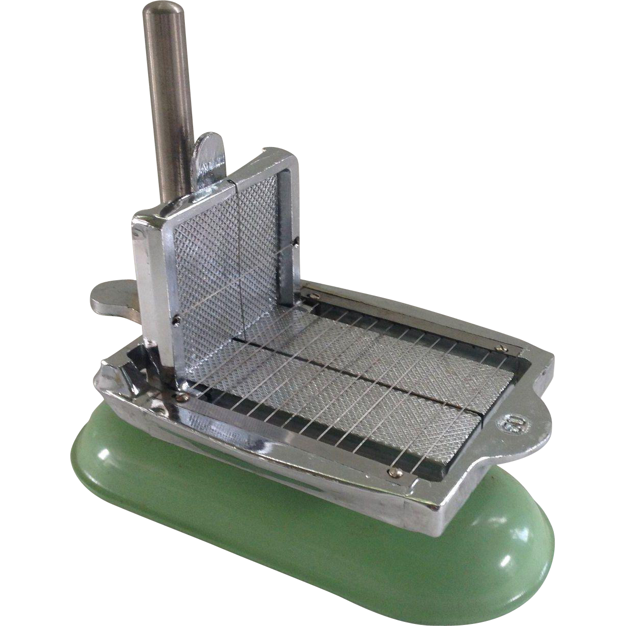 Vintage Industrial Jadeite Enamel Butter Cutter Chairish