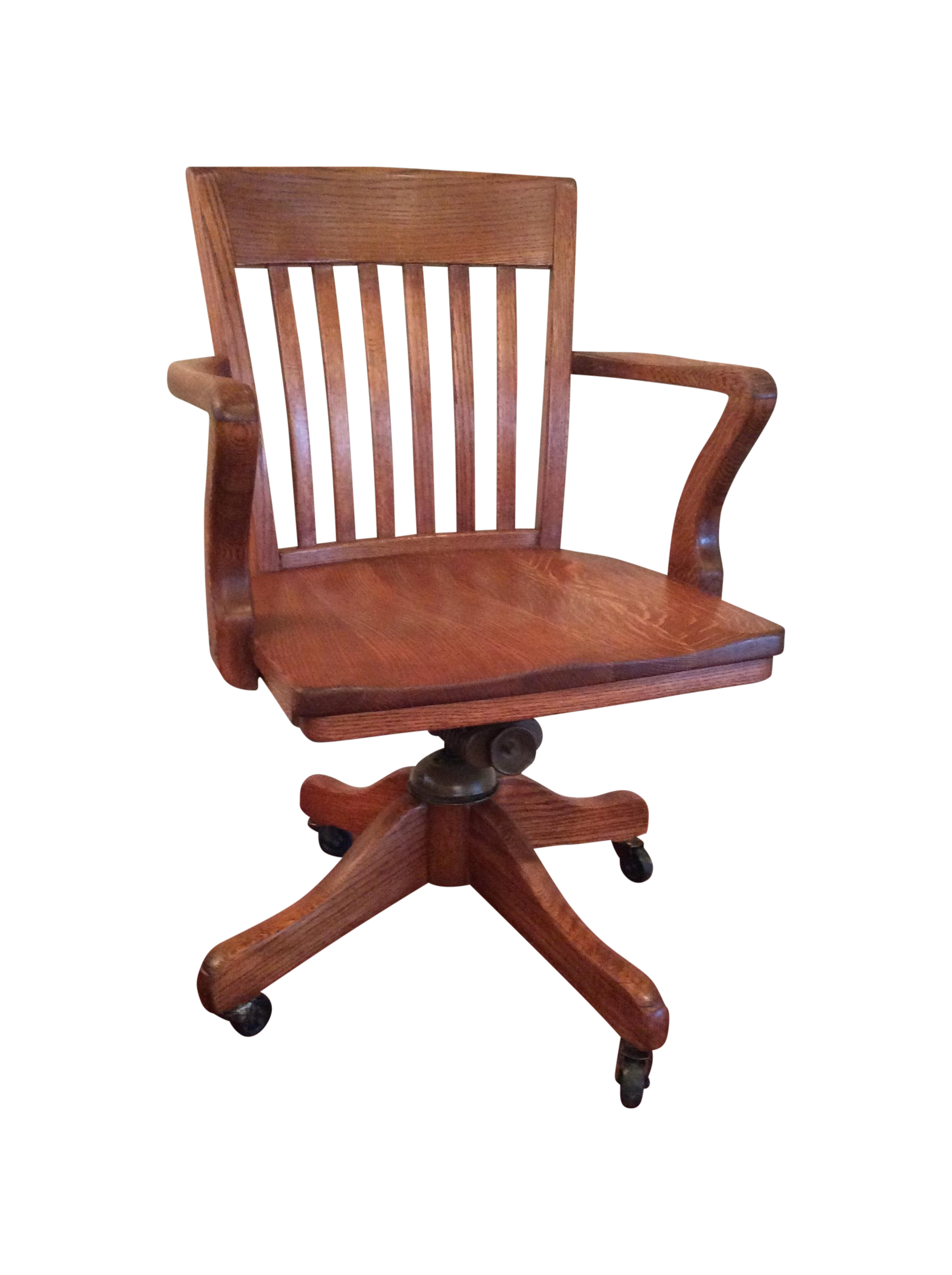 Vintage Industrial Captain's Swivel Office Chair Chairish