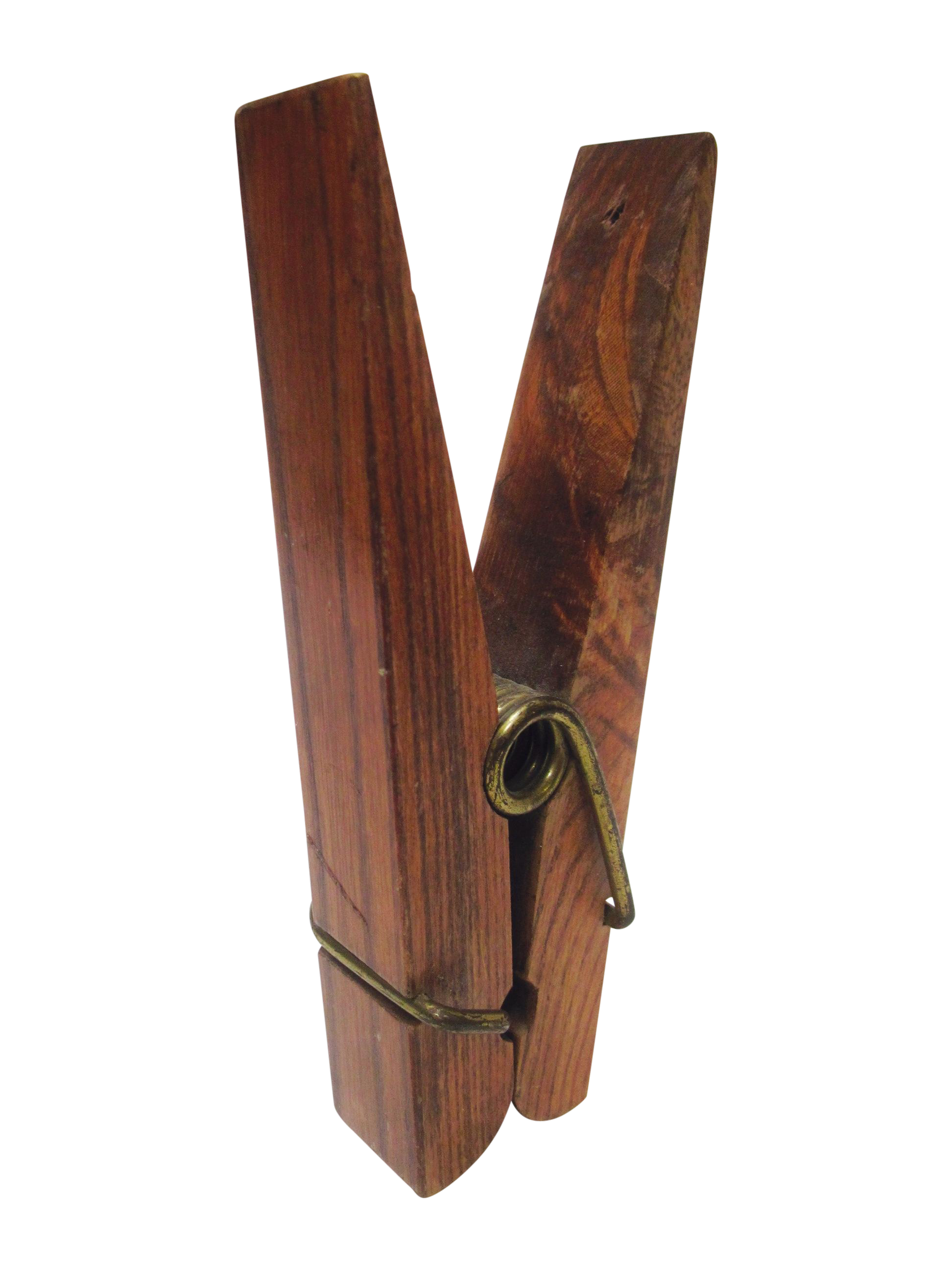 Vintage Wood Oversized Clothespin Chairish