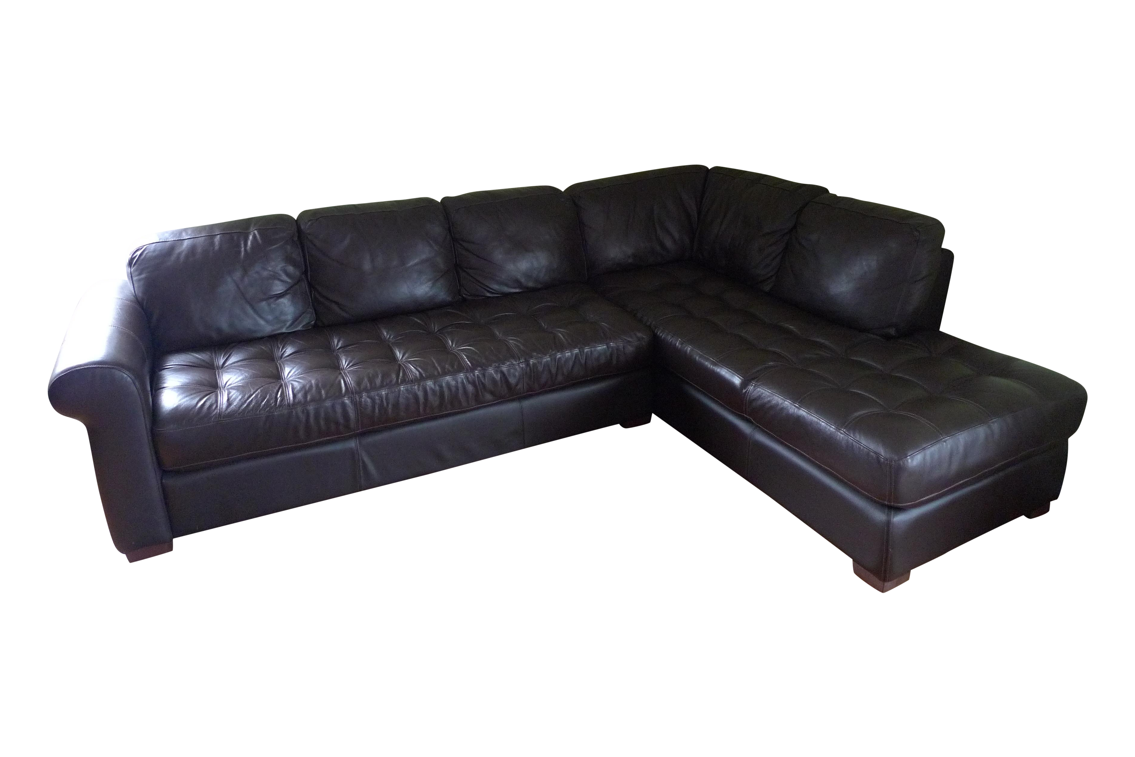 Chateau d'Ax Leather Sectional | Chairish - Image of Chateau d'Ax Leather Sectional