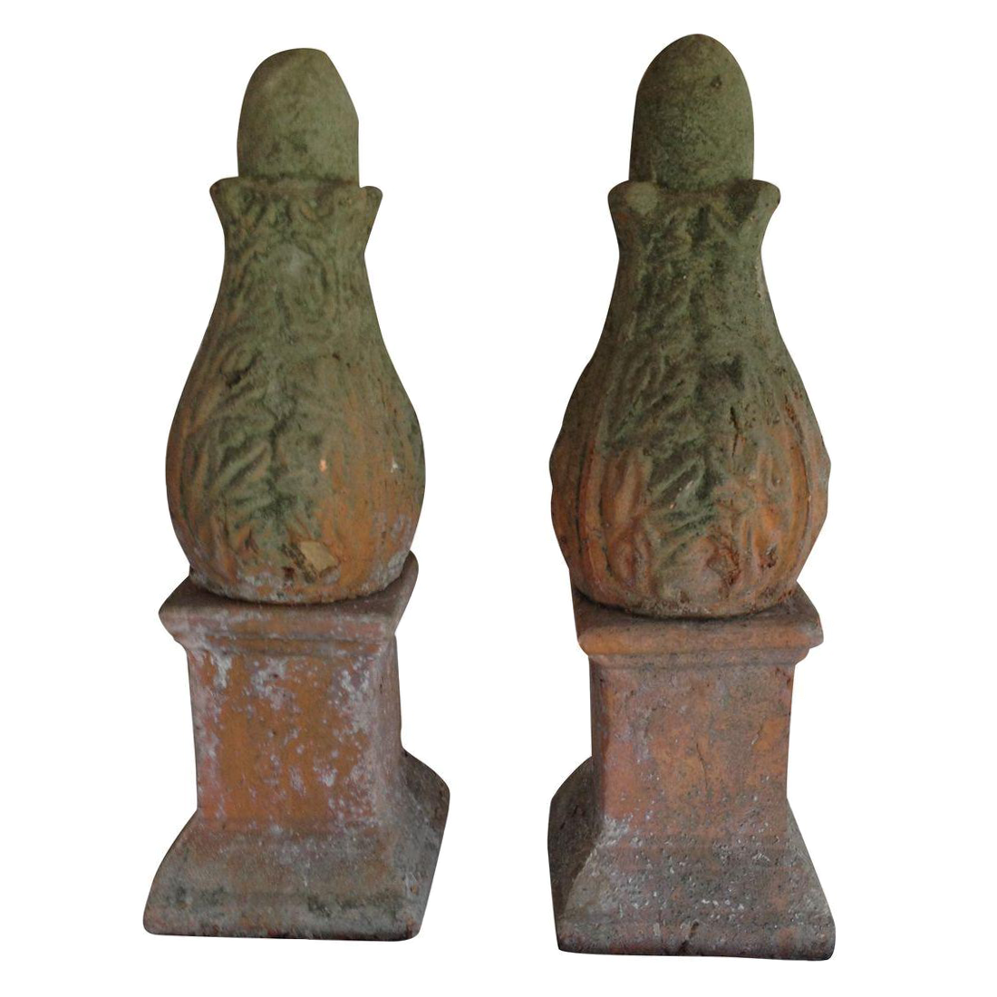 Concrete Garden Finials A Pair Chairish
