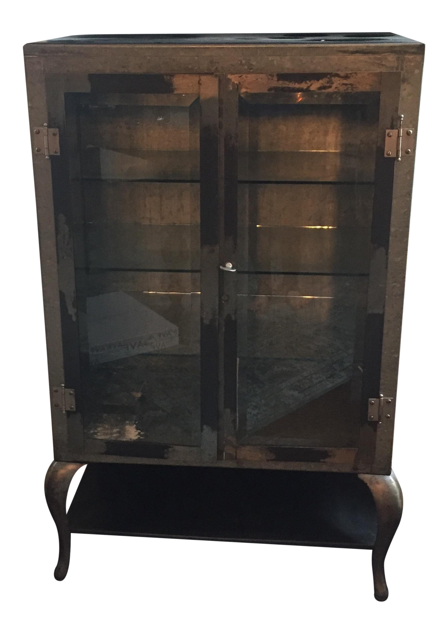 Restoration Hardware Burnished Steel Pharmacy Chairish