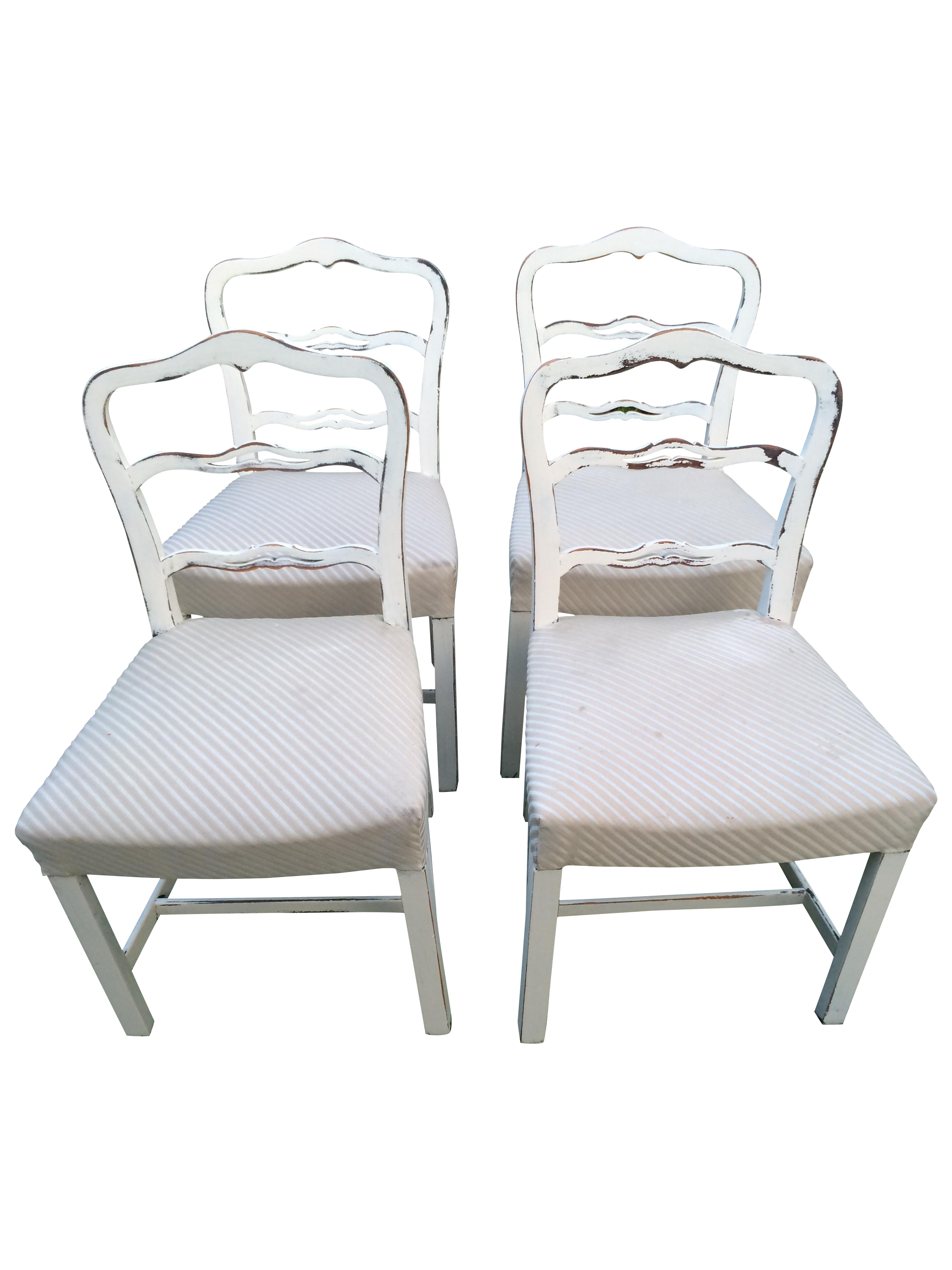 Shabby Chic Dining Chairs Set of 4 Chairish