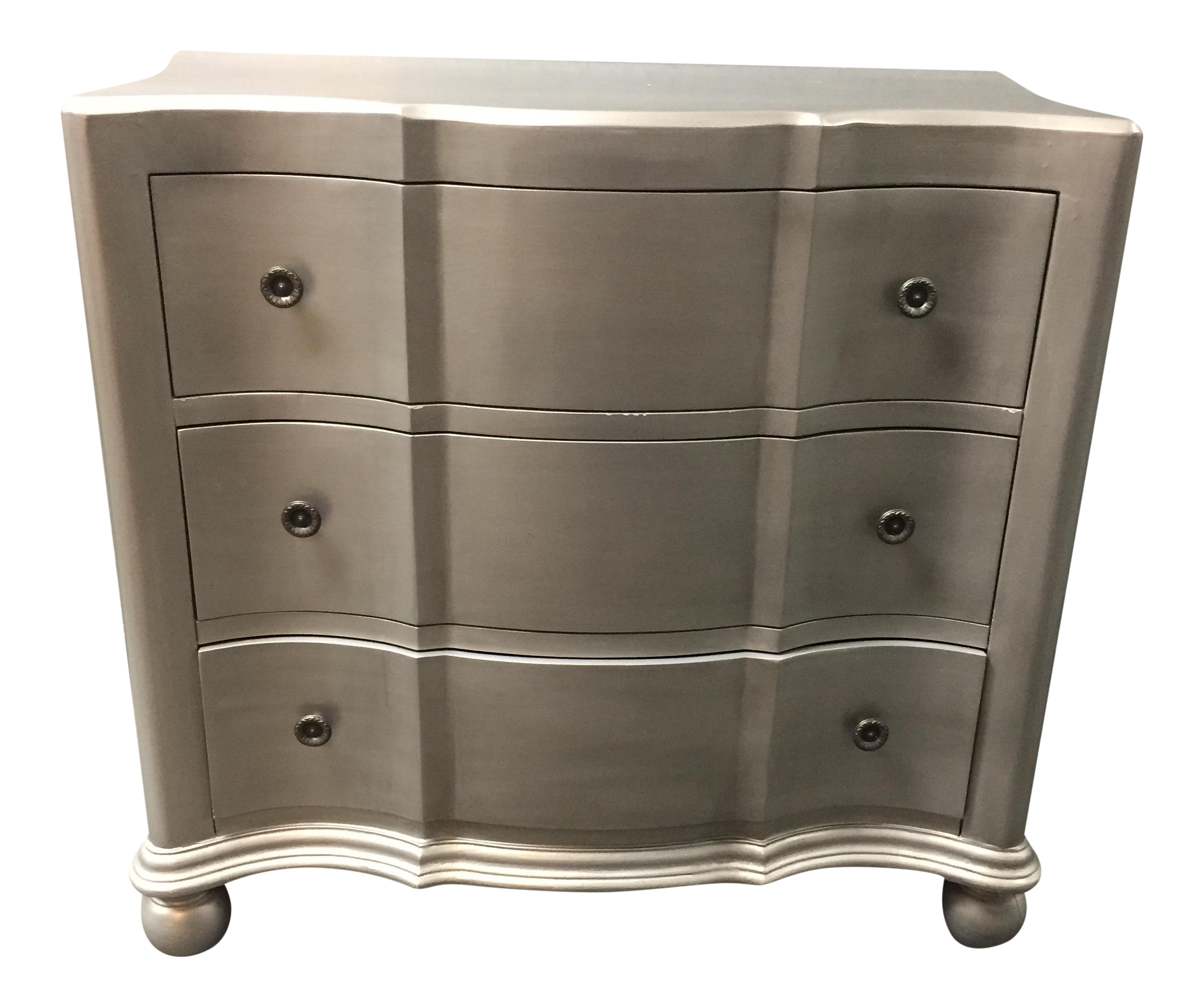 Jules 3Drawer SilverFinish Dresser Chairish