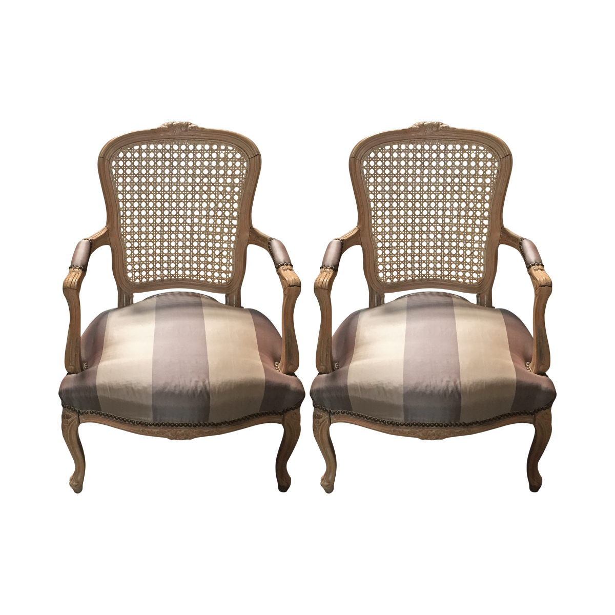 Louis XIV Style Armchairs Pair Chairish