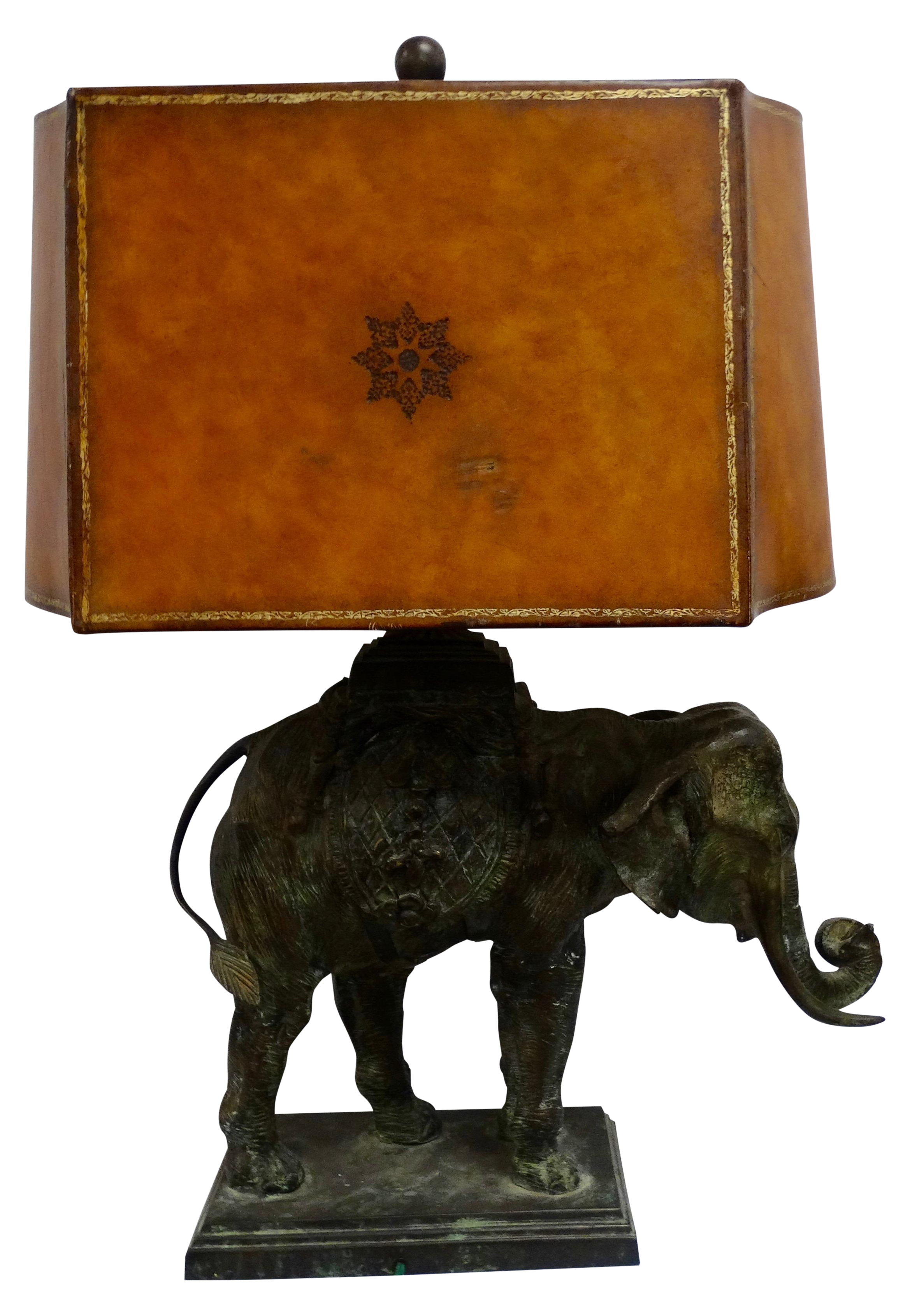 Antique 1920s Bronze Elephant Lamp Chairish