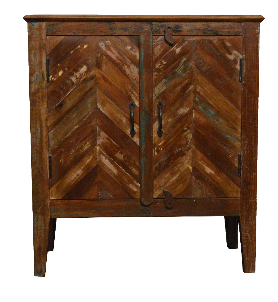Reclaimed Wood Rustic Nightstand Chairish