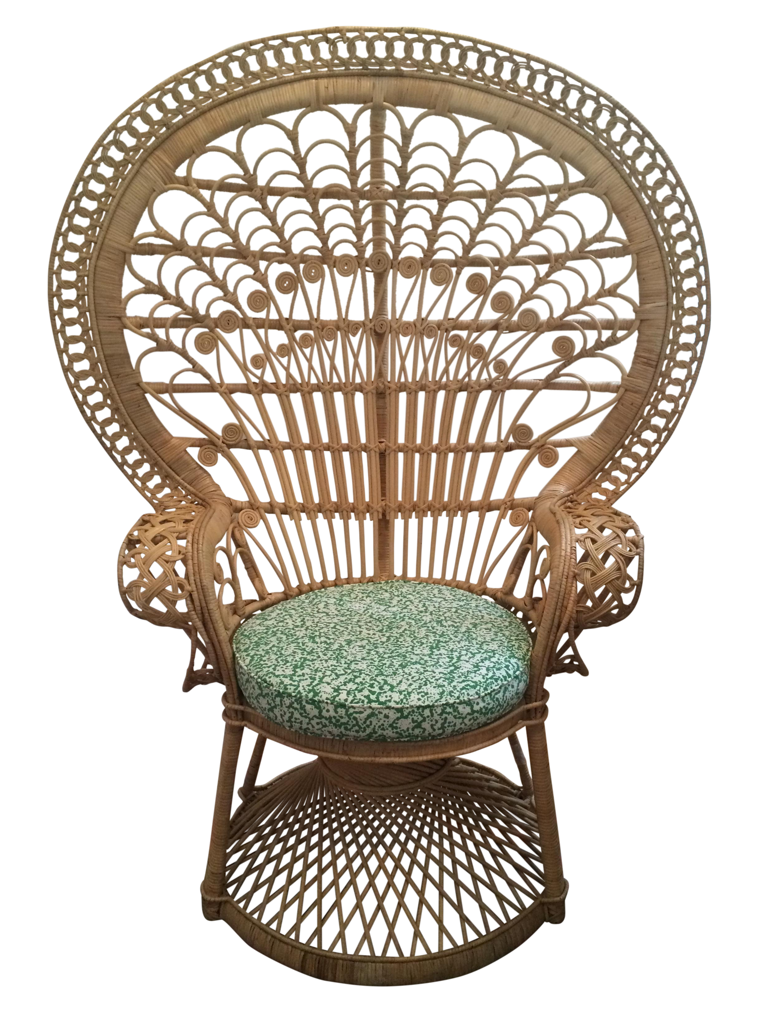 Rattan Peacock Chair | Chairish