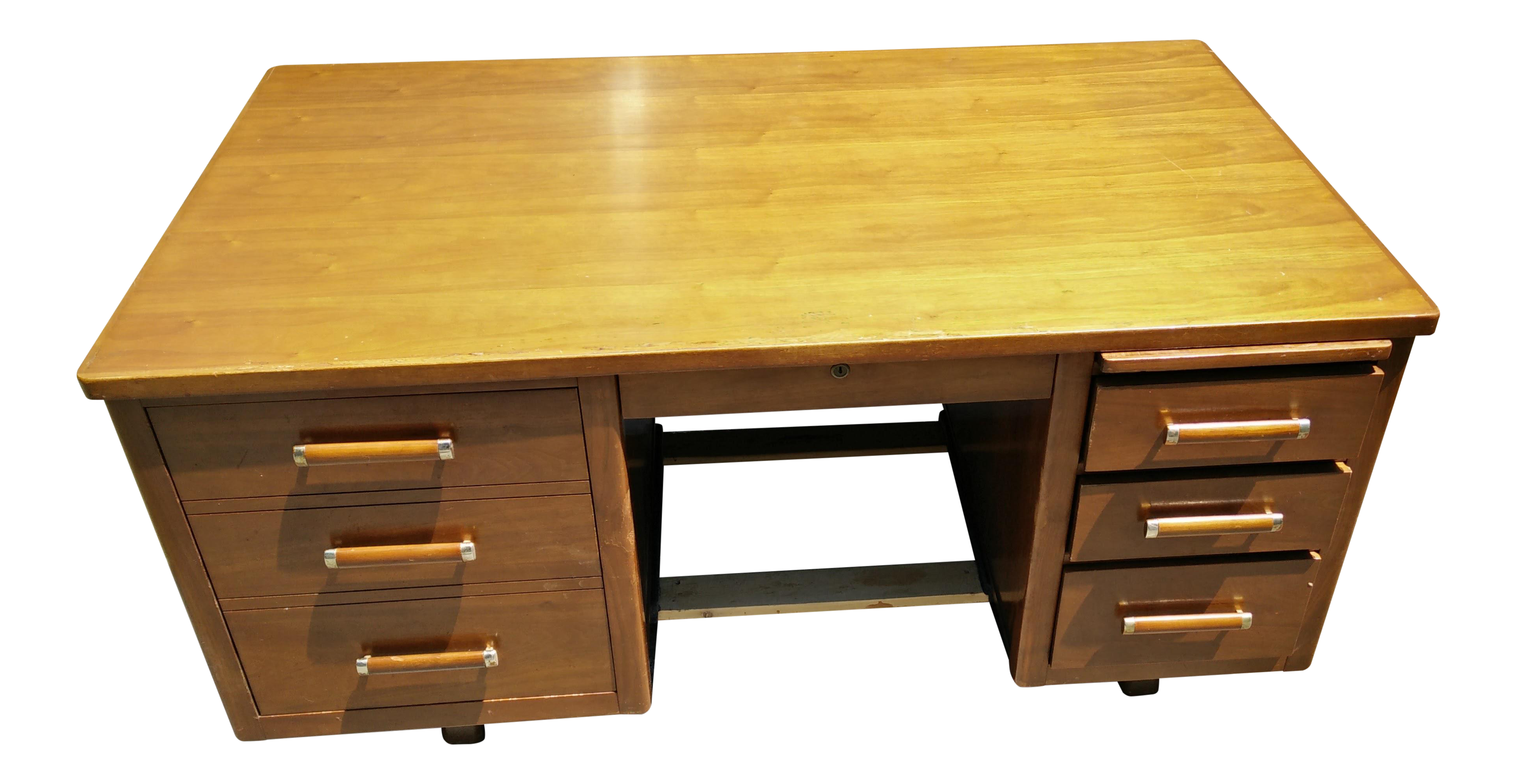 executive tanker desk with typewriter shelf 1457