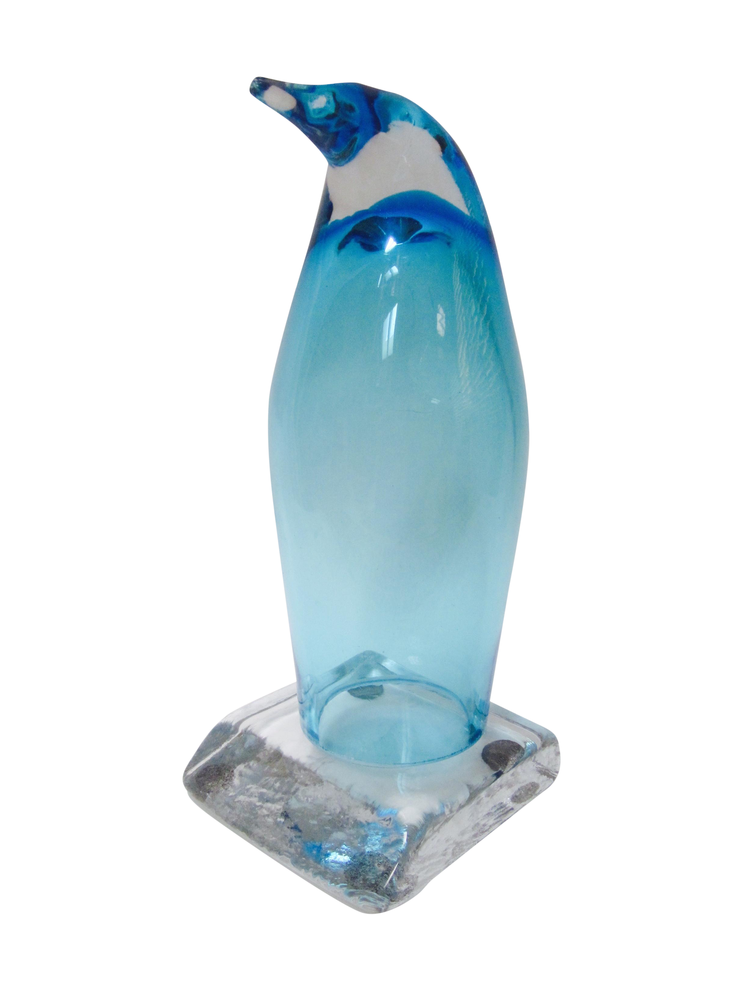 Blenko Glass Penguin Sculpture Chairish