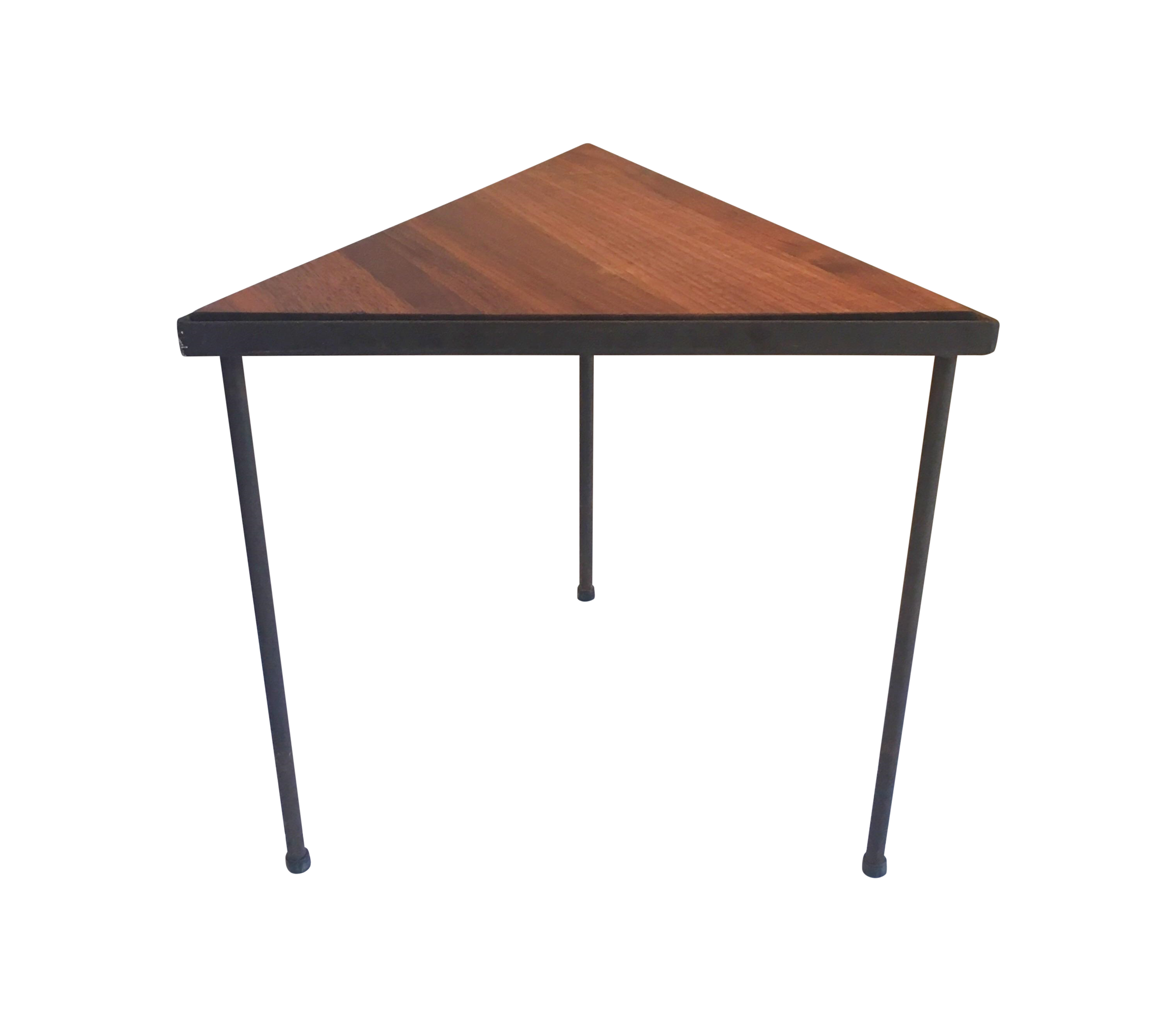 MidCentury Triangle Side Table Chairish