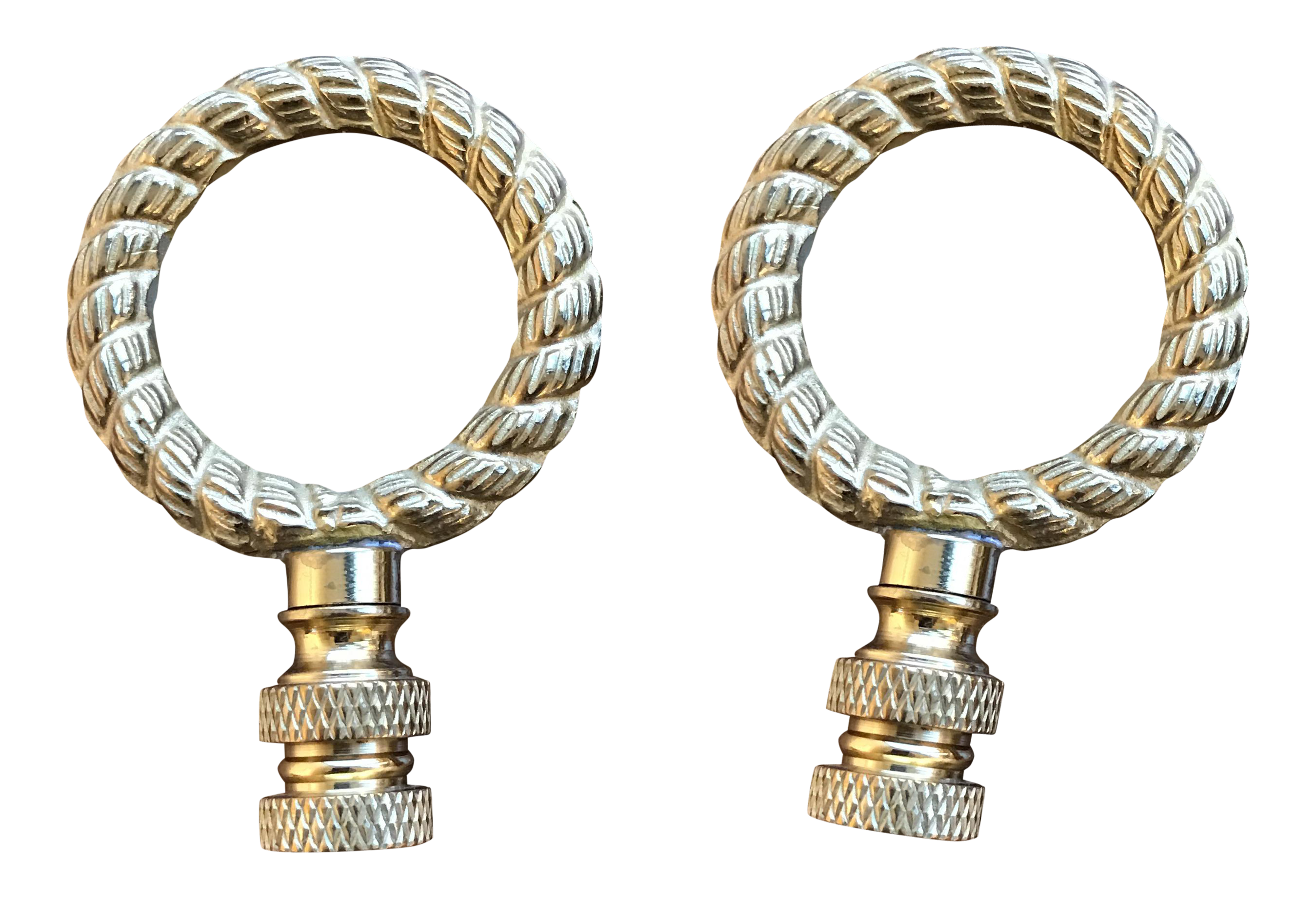 Round Brass Lamp Finials A Pair Chairish
