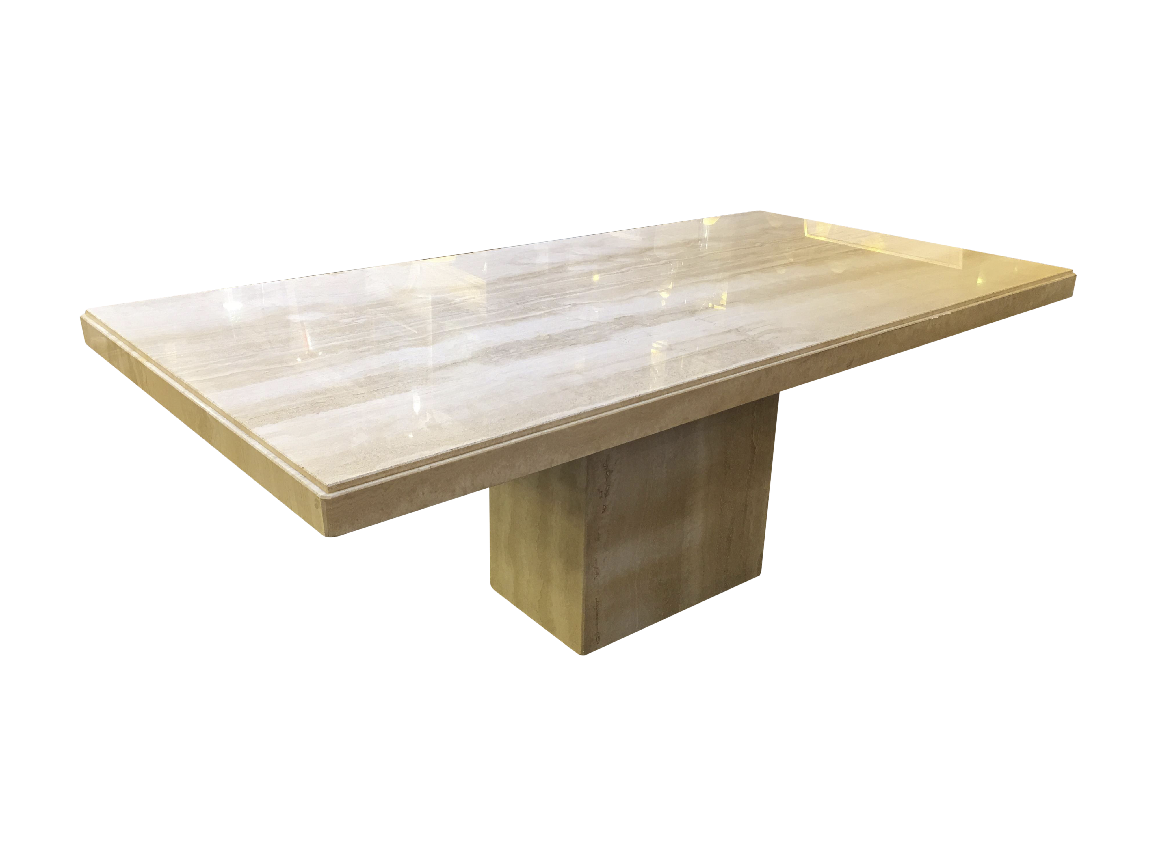 Italian Travertine Dining Table Chairish