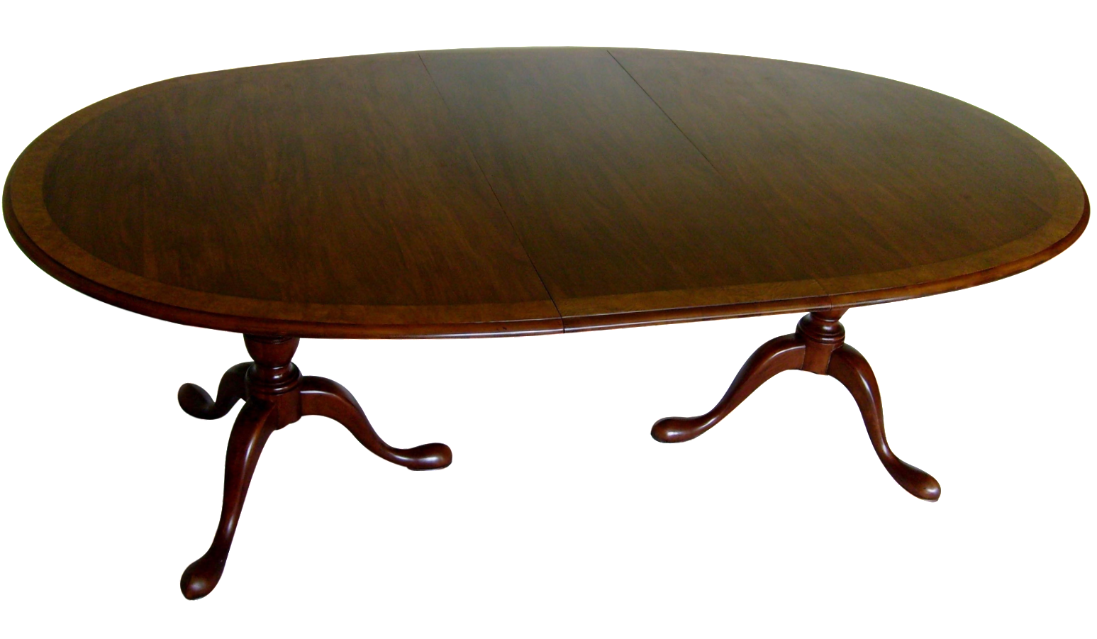 Queen Anne Double Pedestal Dining Table by Baker Chairish