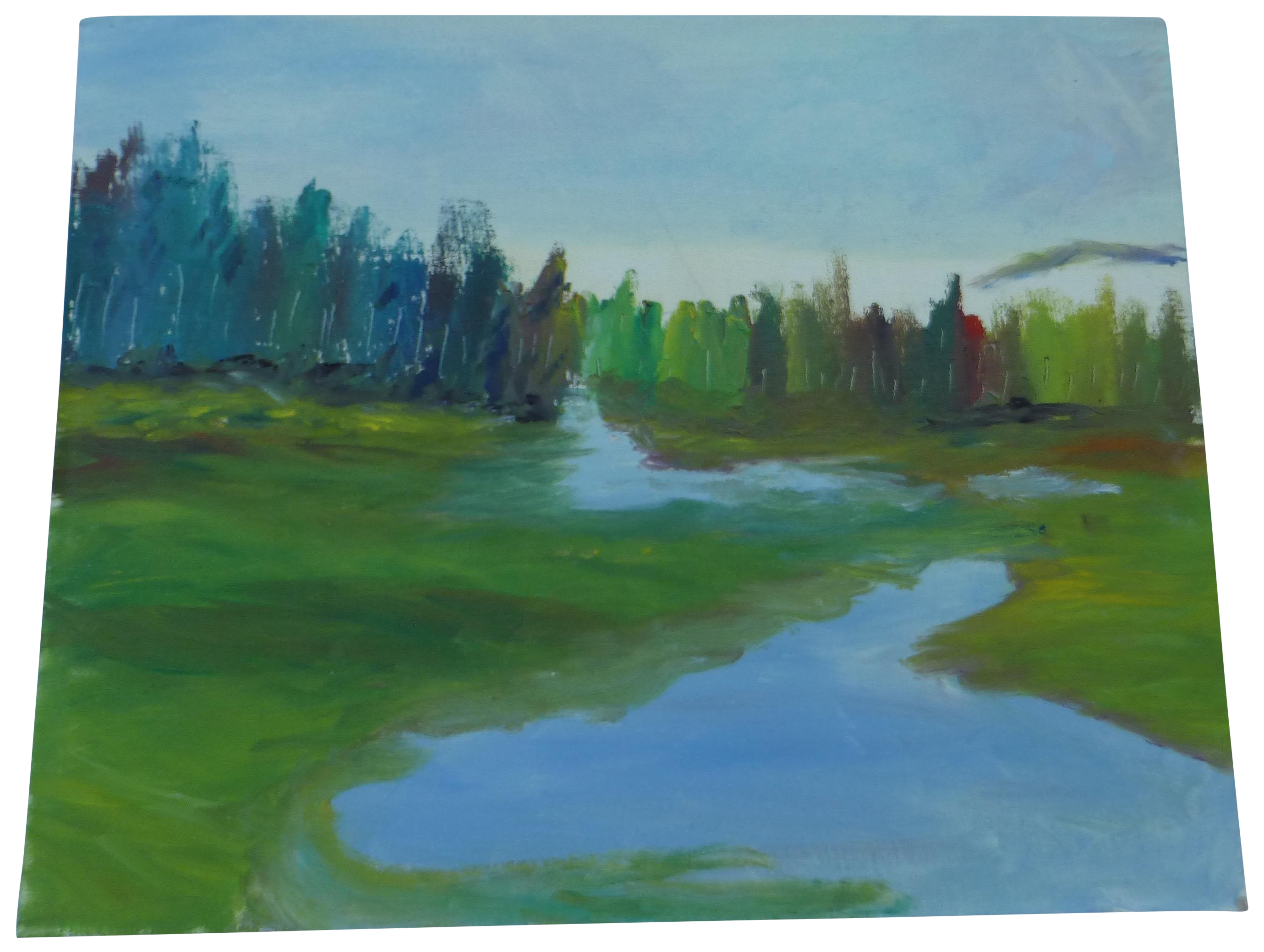 H.L. Musgrave MidCentury River Painting Chairish