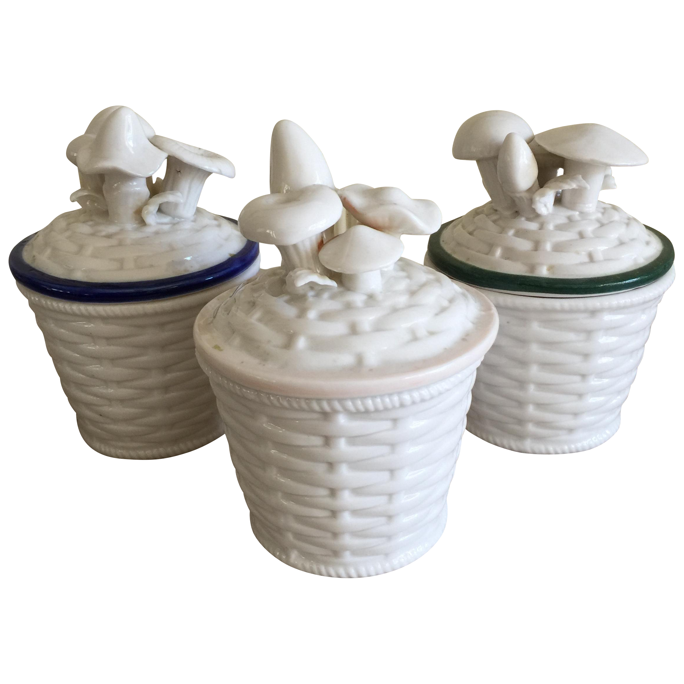 Vintage Ceramic Mushroom Canisters Set of 3 Chairish