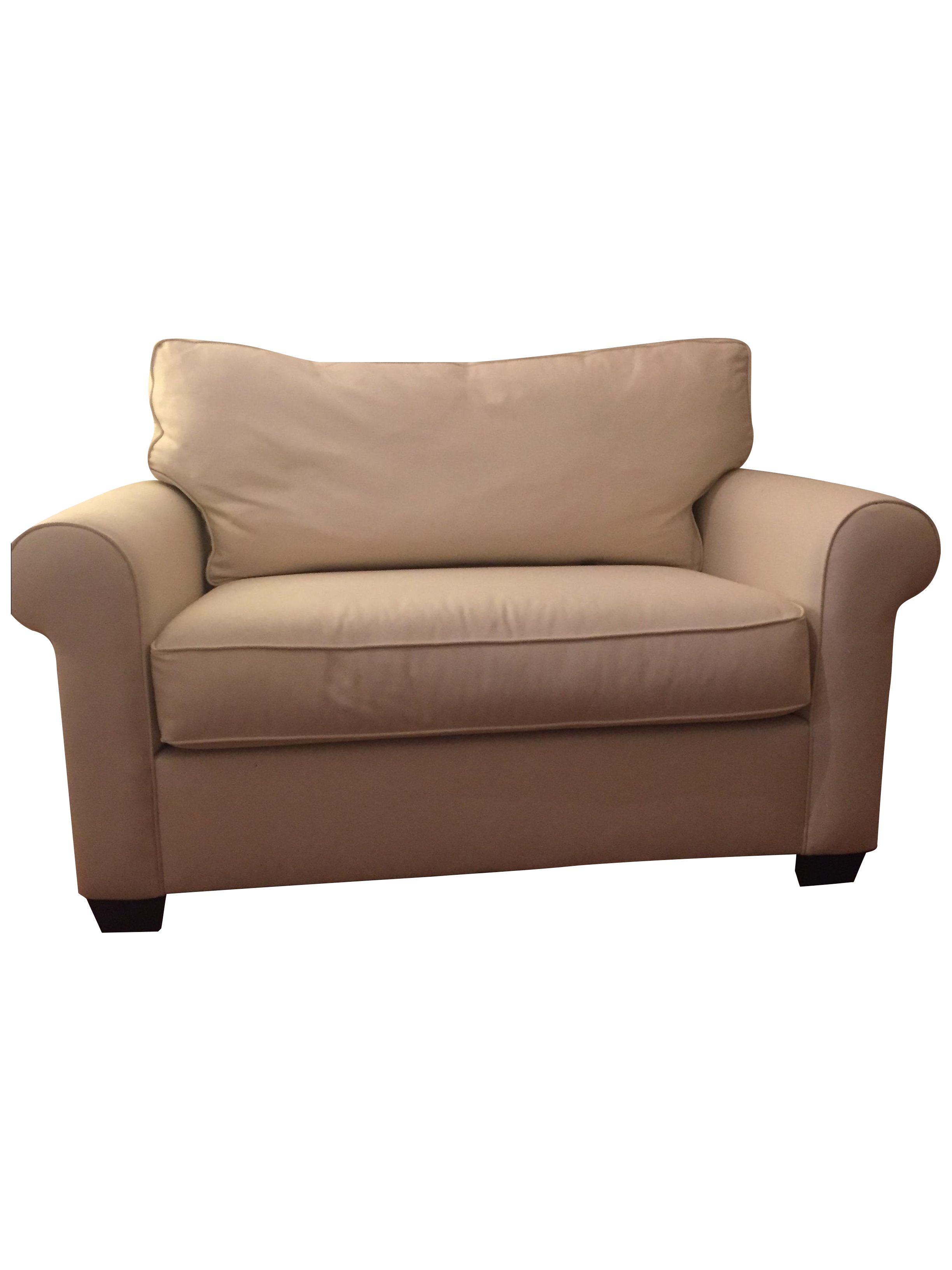 Pottery Barn Buchanan Roll Arm Twin Sleeper Sofa Chairish