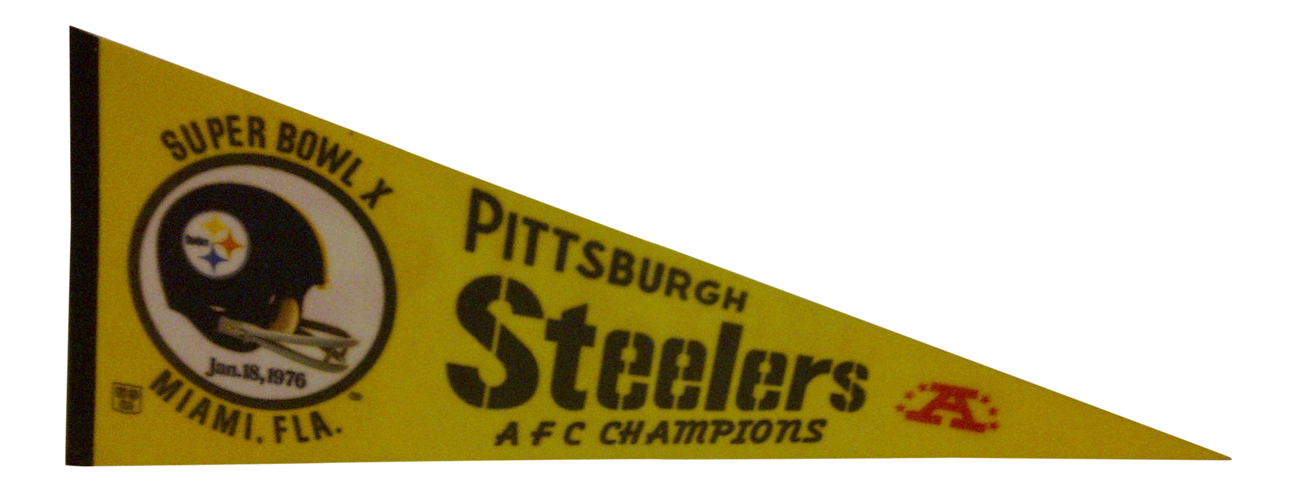 Vintage NFL Pittsburgh Steelers Team Pennant Chairish