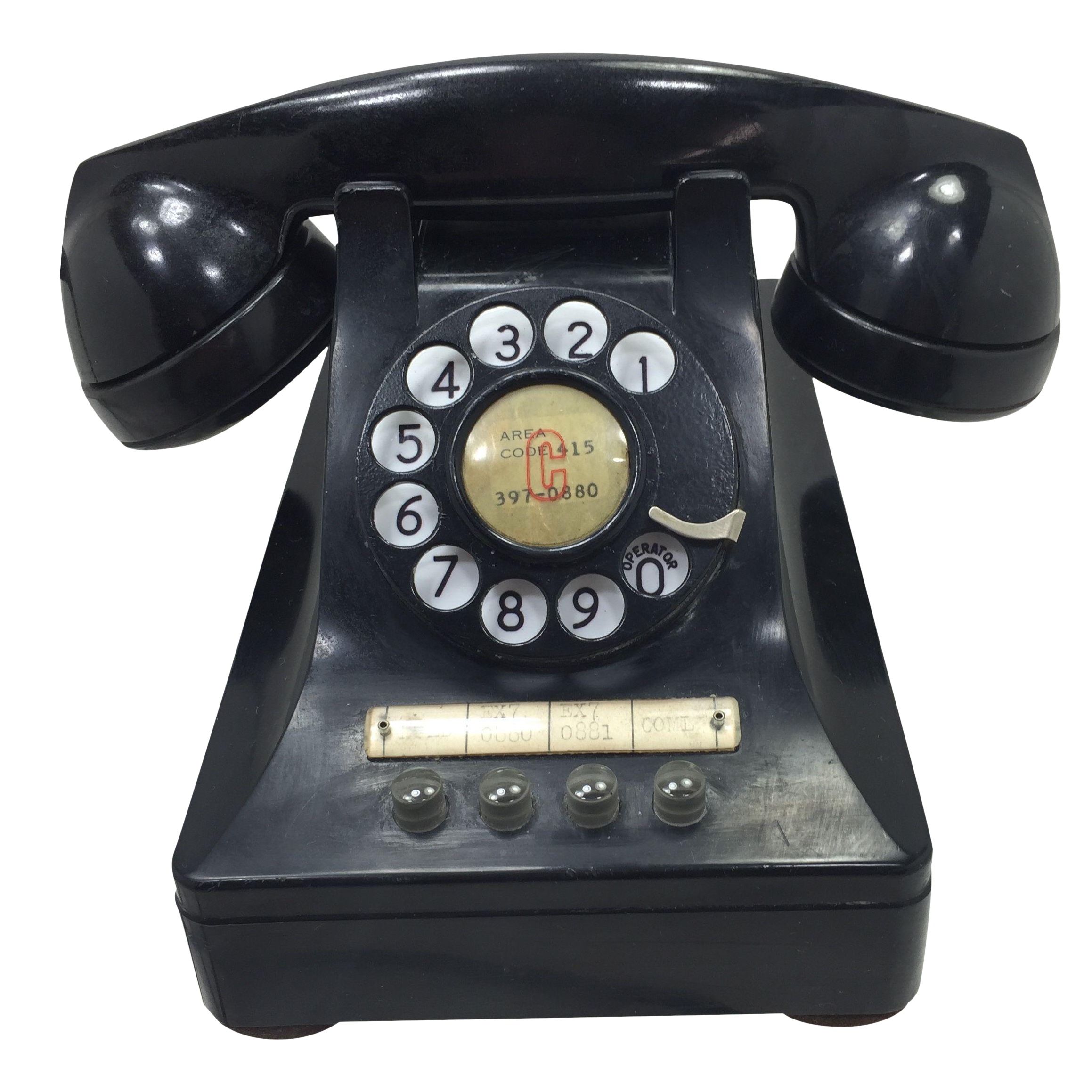 1950 2Line Telephone WE Model 440EG Black Chairish