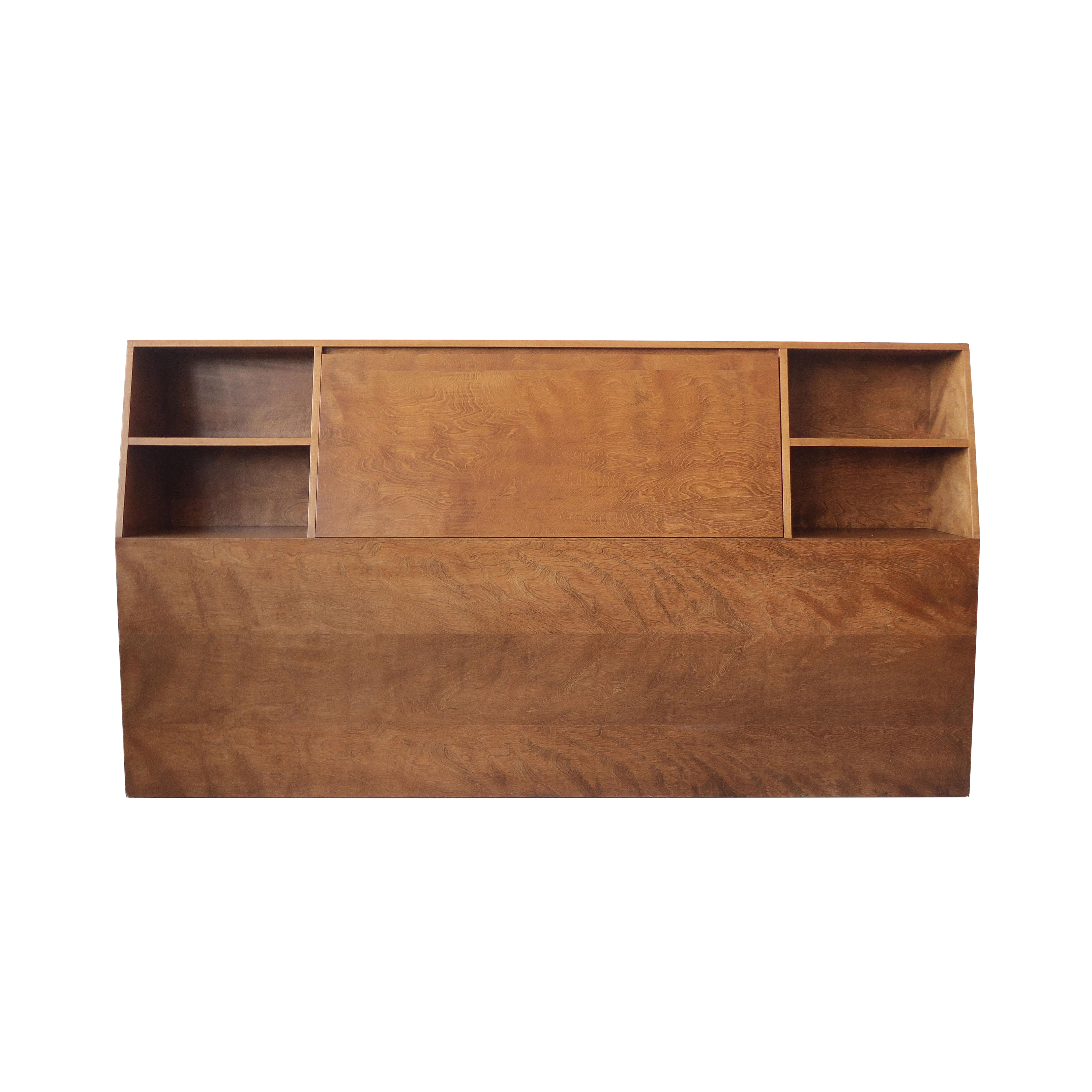 Vintage Mid Century Modern King Headboard with Storage Chairish