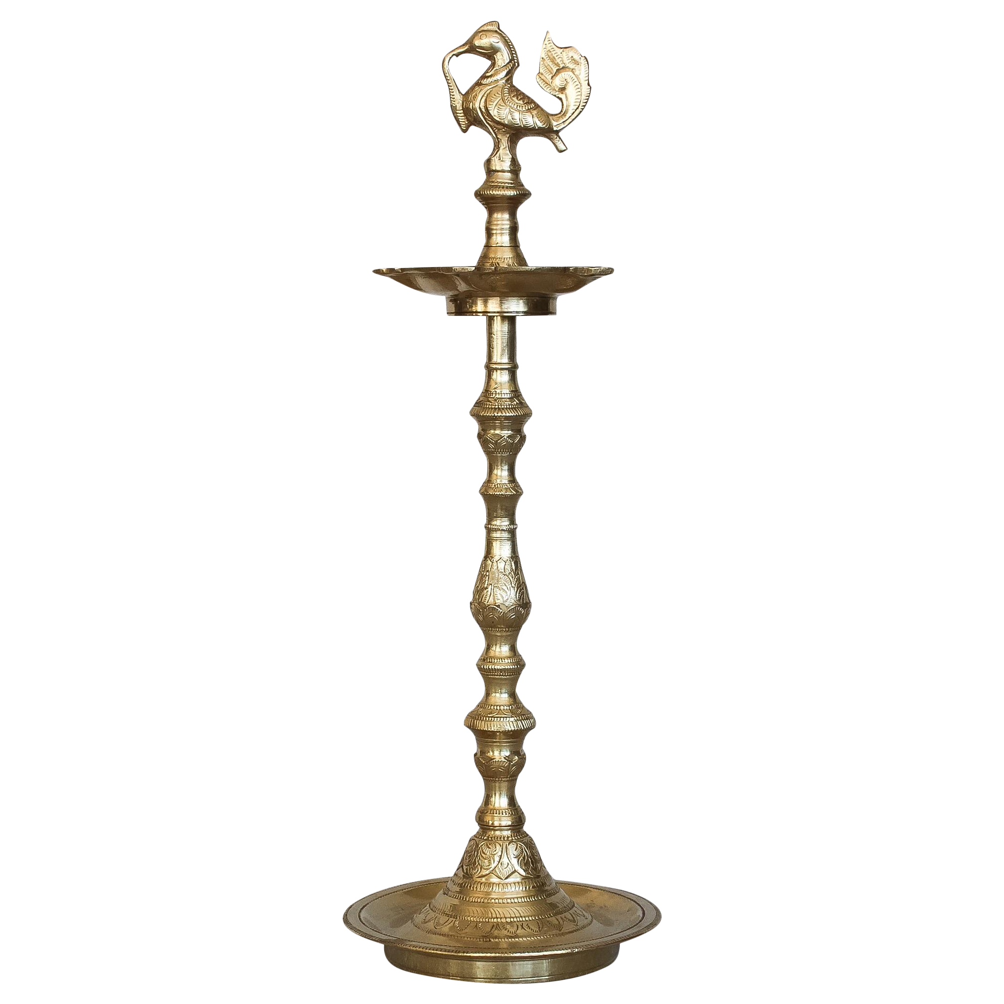 Antique Hamsa Indian Brass Oil Lamp Chairish